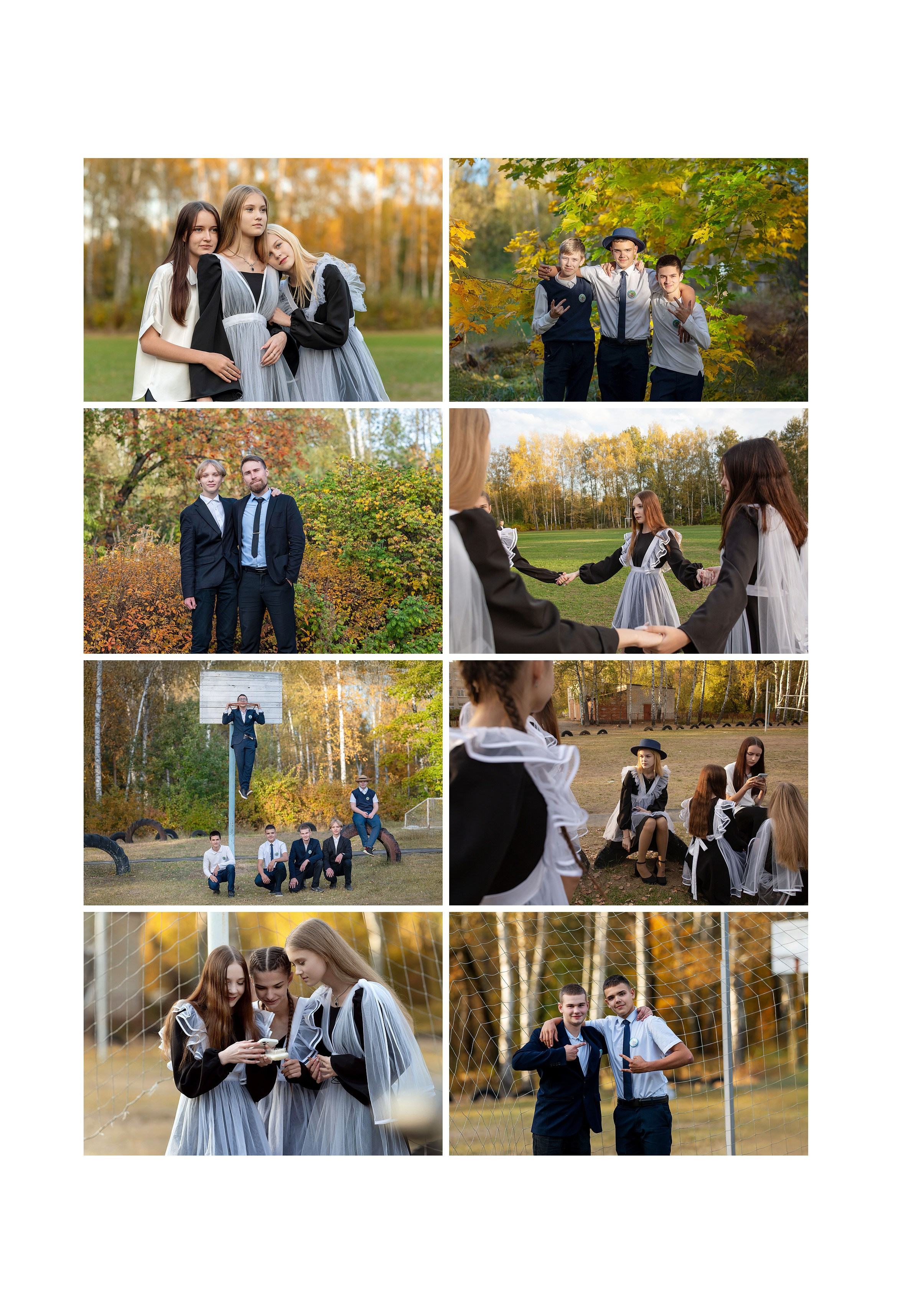 Альбом общей вёрстки для старшей школы 23×30 15 разворотов. Семейный фотограф в г. Воскресенск Наталия Молева