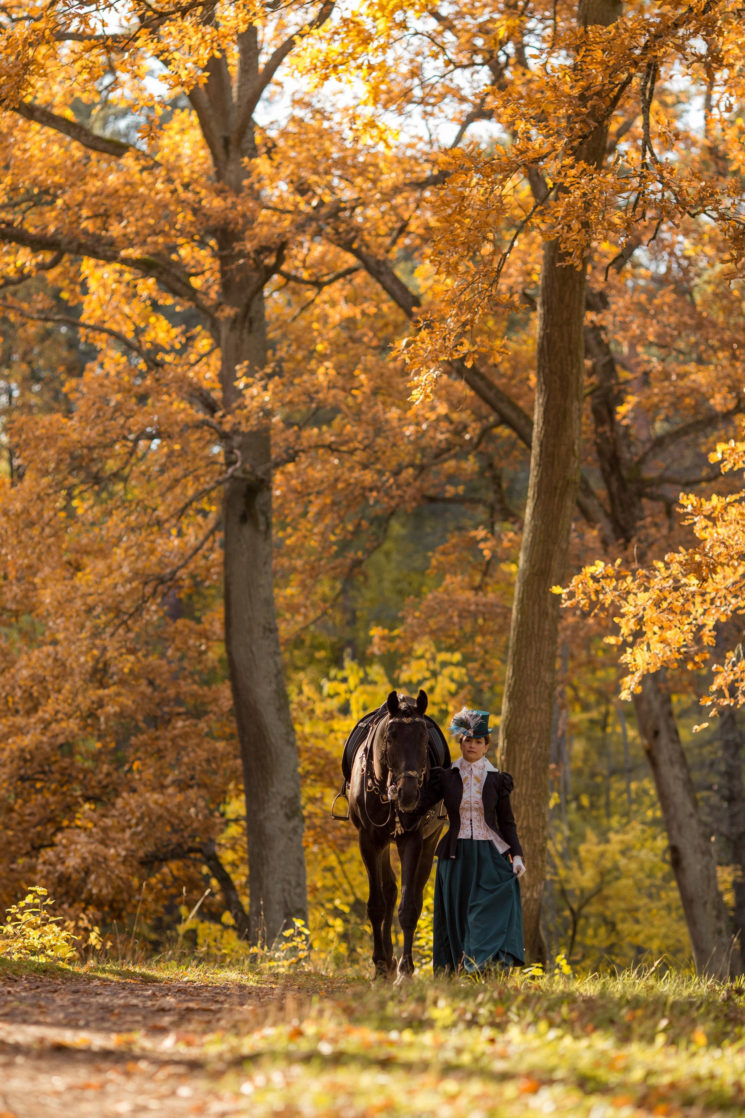 Фотосессия с лошадью в историческом стиле