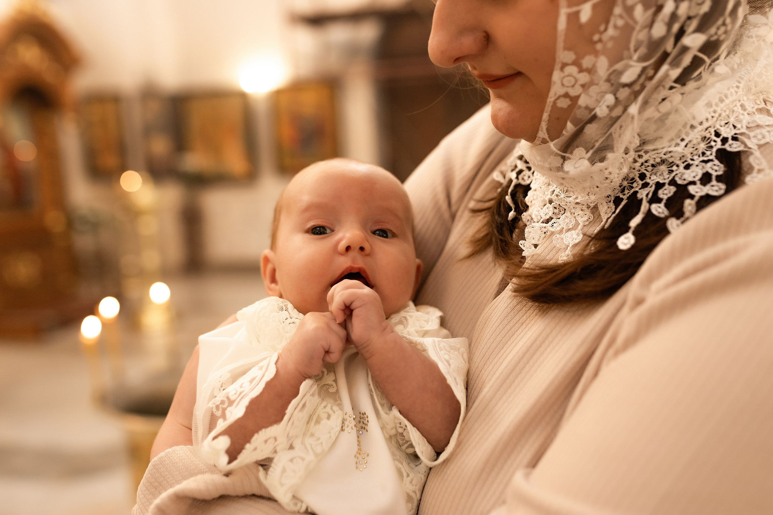 Таинство крещения Алисы. Фотограф в Железнодорожном и Балашихе