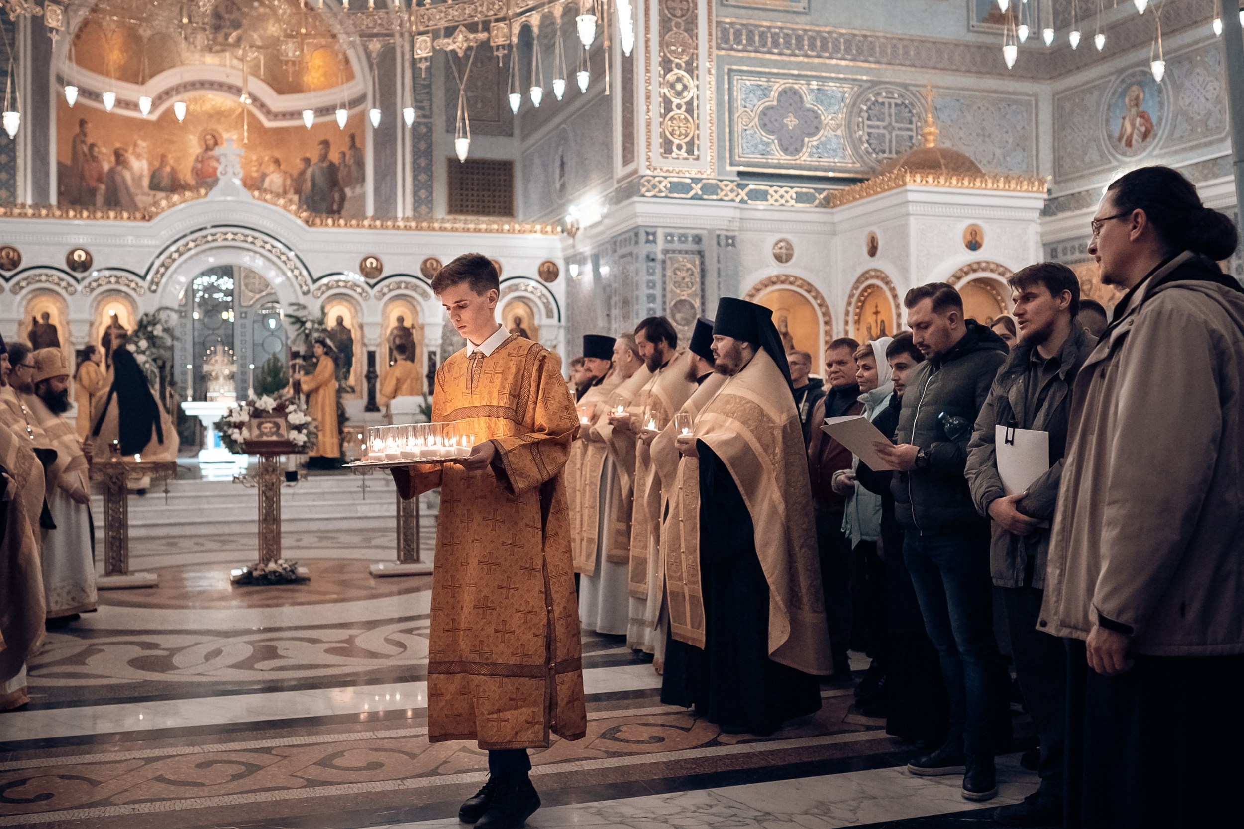 Божественная Литургия в новогоднюю ночь 2025 г, Херсонес Севастополь. Церковный фотограф Севастополь