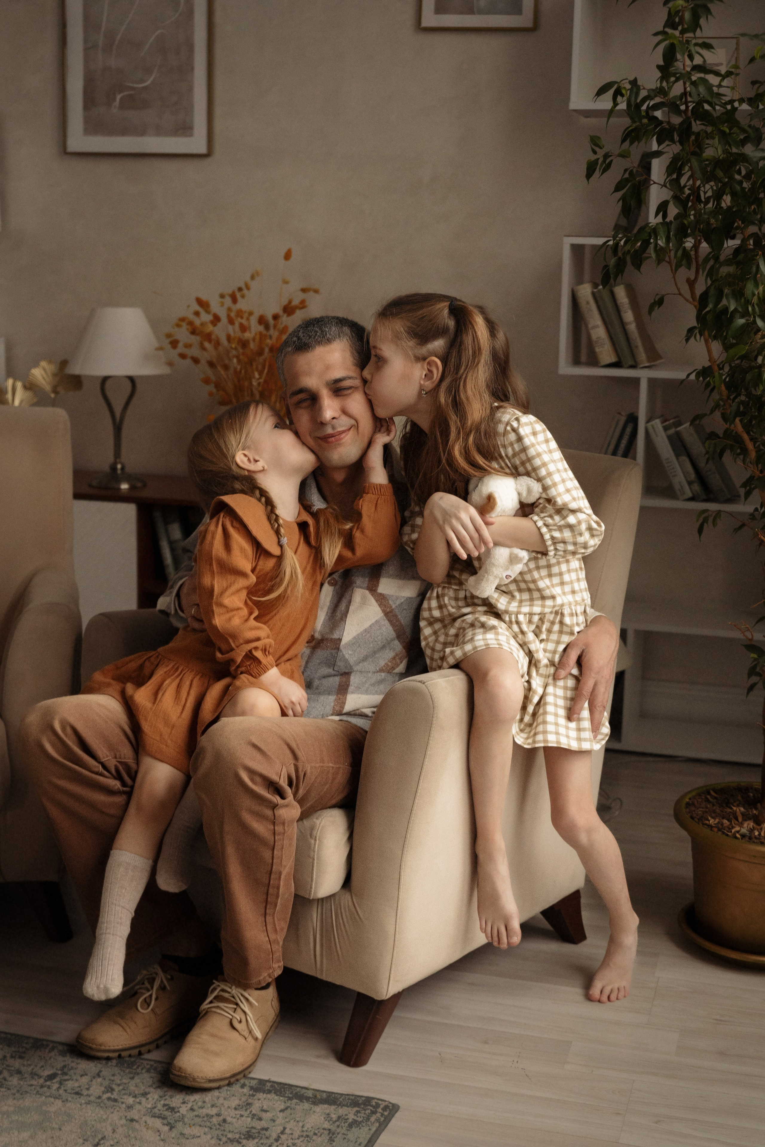 Семейная фотосессия дома. Семейный фотограф в Москве Трубинова Екатерина