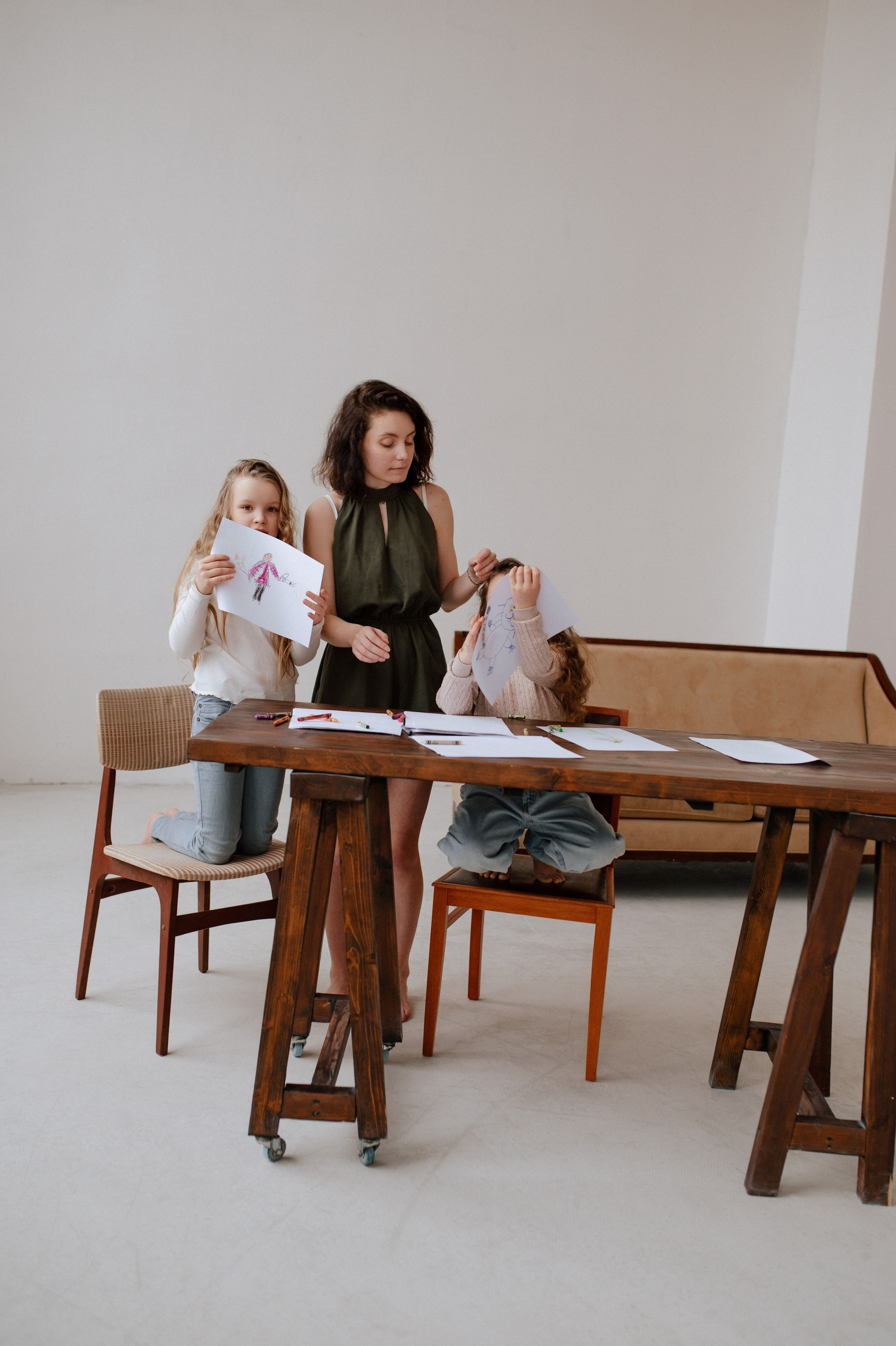 Мама и дочки. Фотограф Светлана Васильева