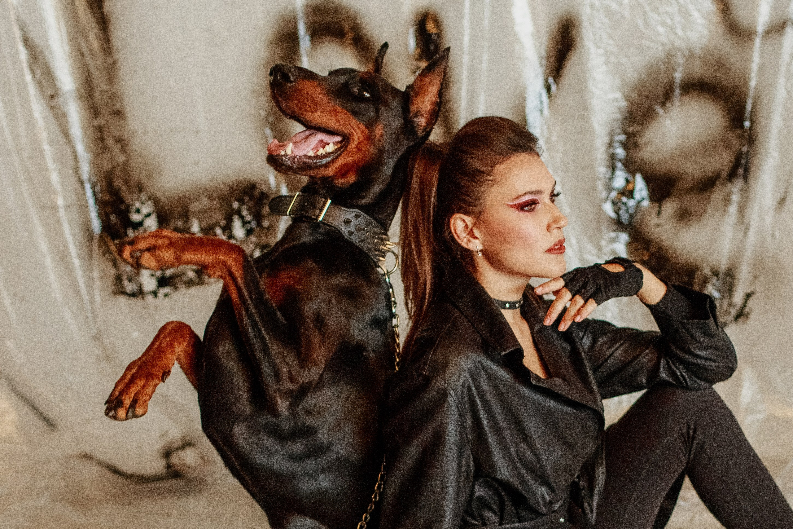 Фотосессия с доберманом в Ставрополе. Фотограф Ставрополь Пятигорск Елизавета Дарина