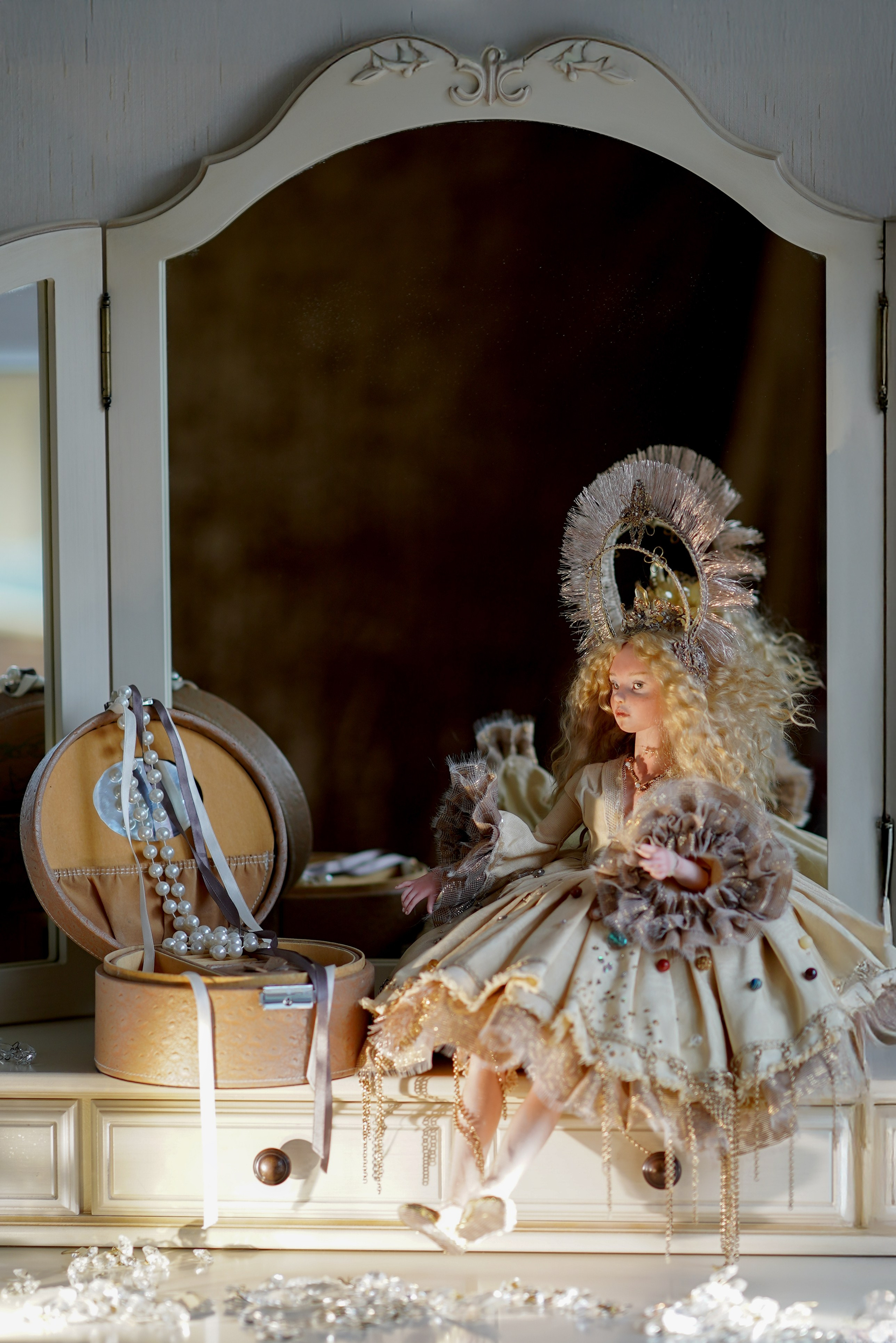 Съёмка фарфоровой куклы для фарфориста Алёны Клаузнер