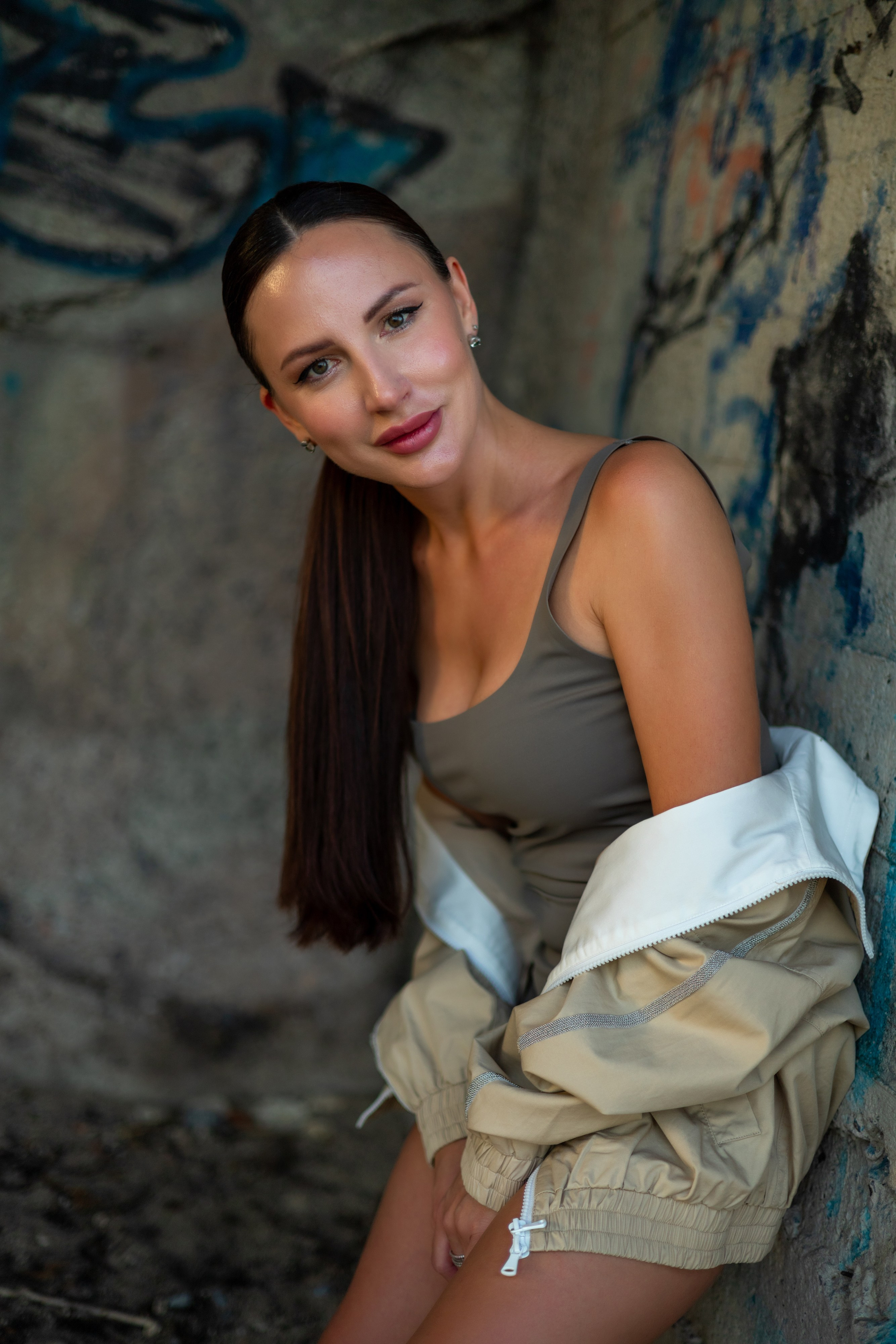 Съемки на улице. Анна Злищева