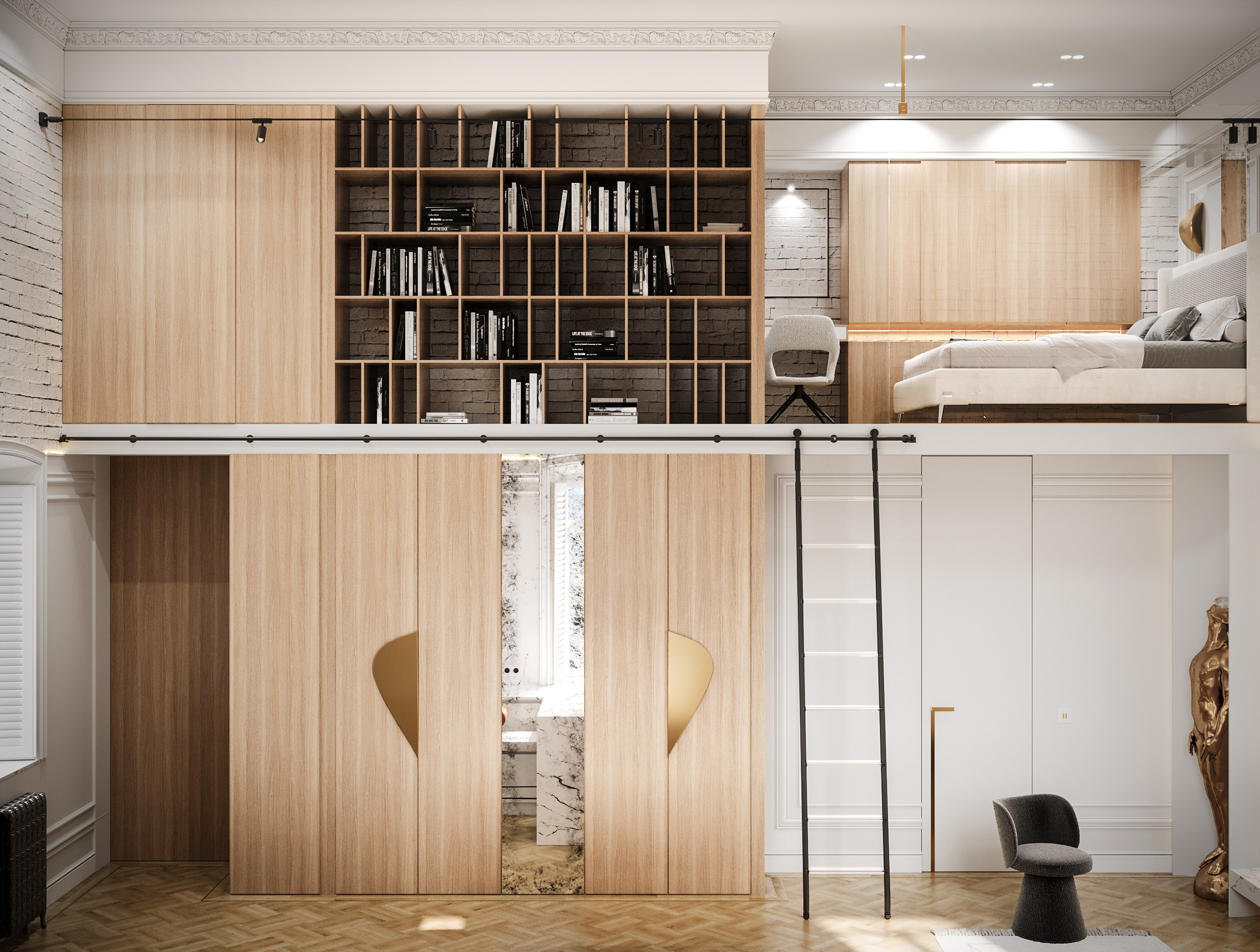 2-х этажная квартира. Студия 3D визуализации