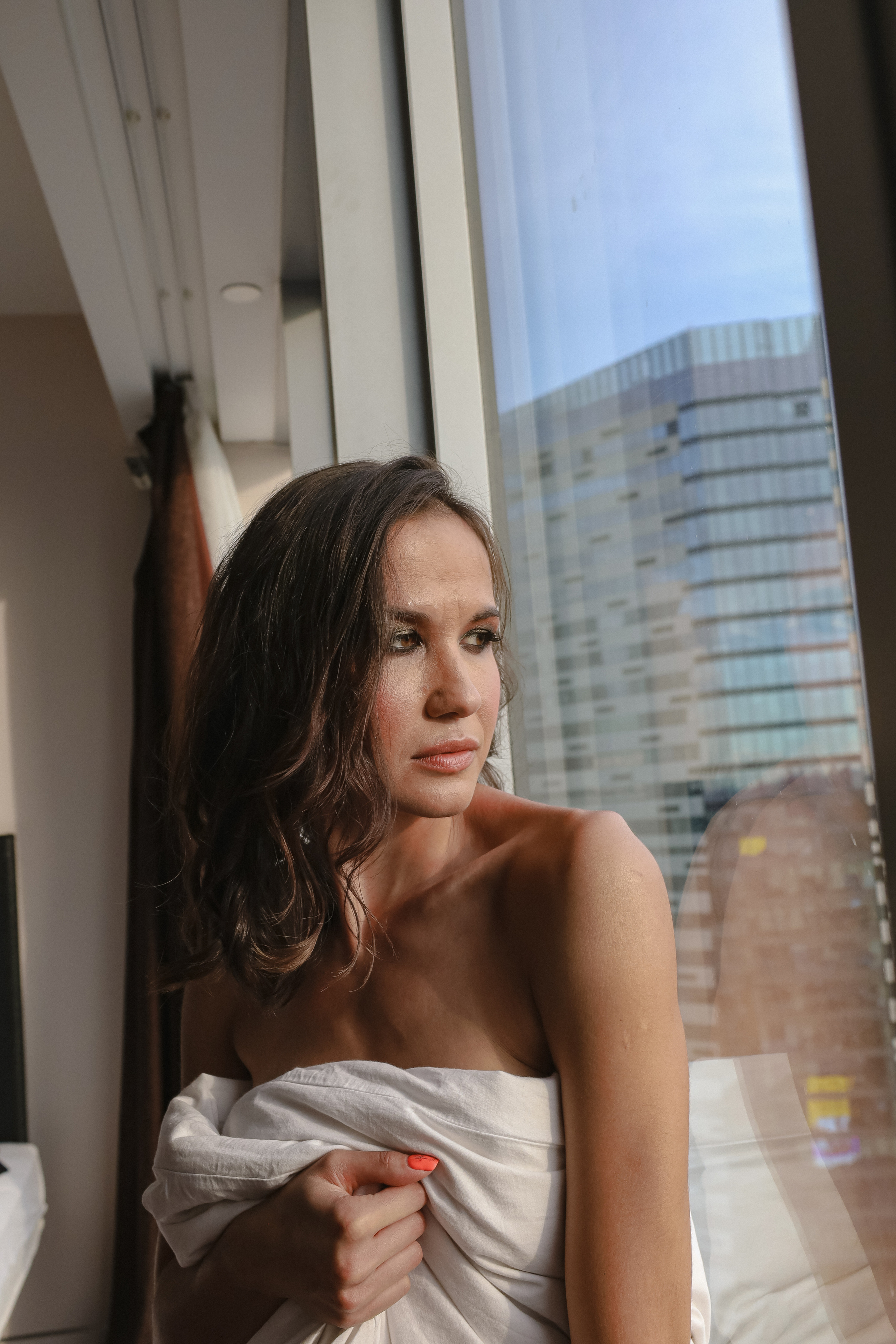 Прекрасная Эля. Фотосессия в апартаментах Москва-сити. Башня «Око». Мужской Фотограф Настя Кравчук Москва