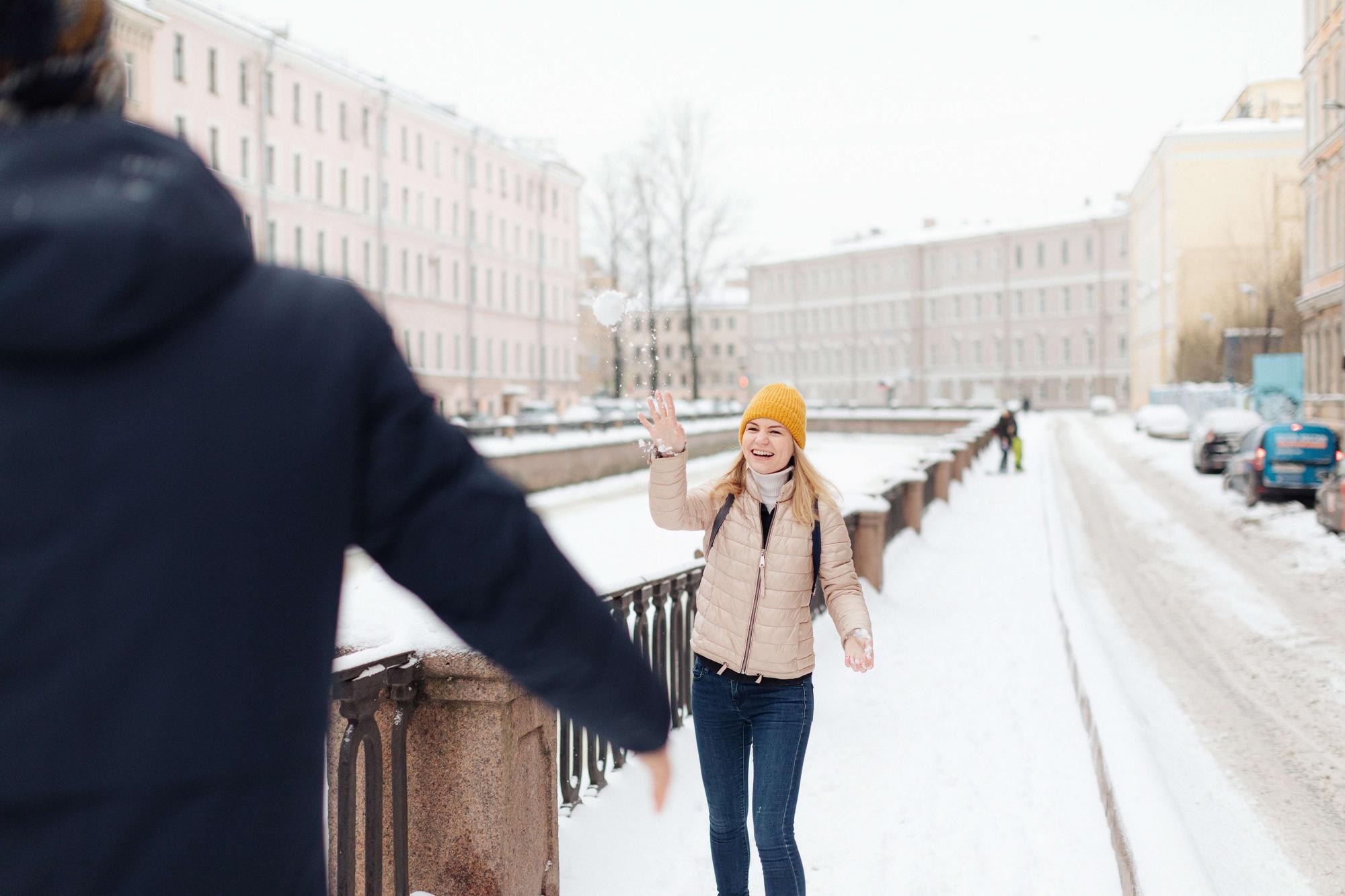 Фотосессия лав стори Андрея и Лизы в СПб