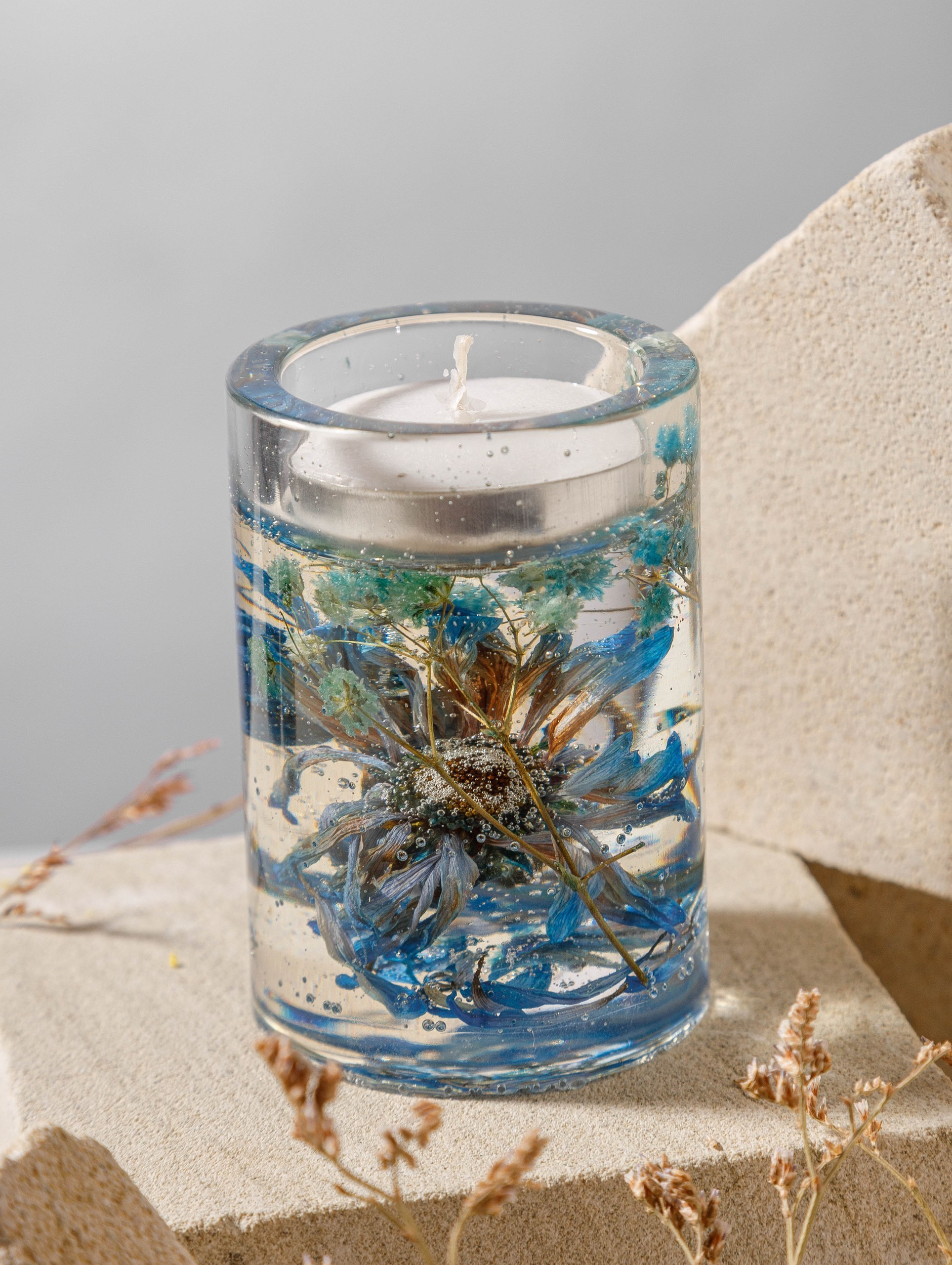 Подсвечники из эпоксидной смолы. Студия коммерческой съемки ХВОЯ