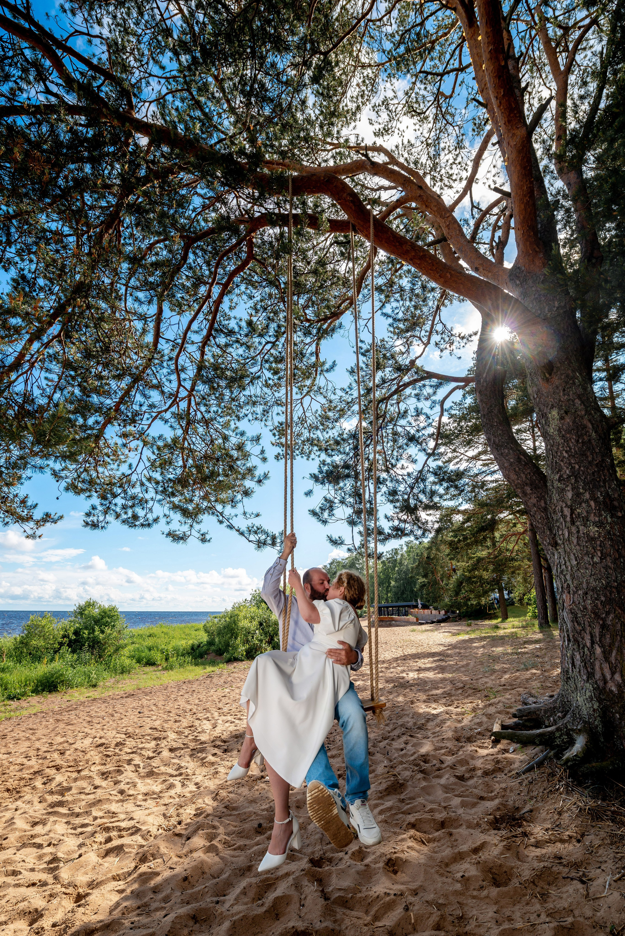 Станислав и Анастасия (нестандартная свадебная фотосессия в лесу и на Финском заливе). Портретный, семейный и свадебный фотограф в Санкт-Петербурге и в Пушкине Ширяев Денис