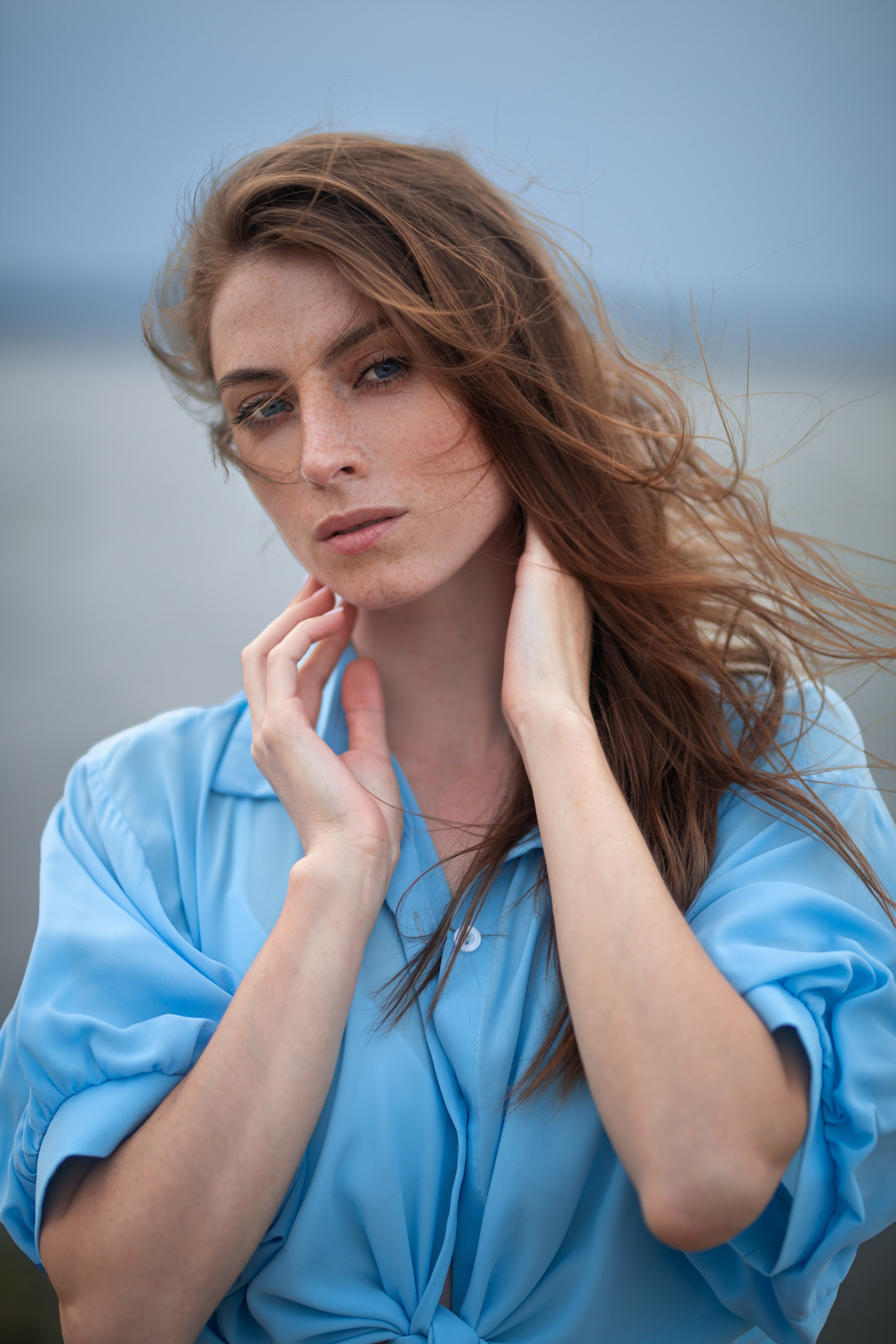 Фотосет с Надеждой на берегу реки в формате для «себя»