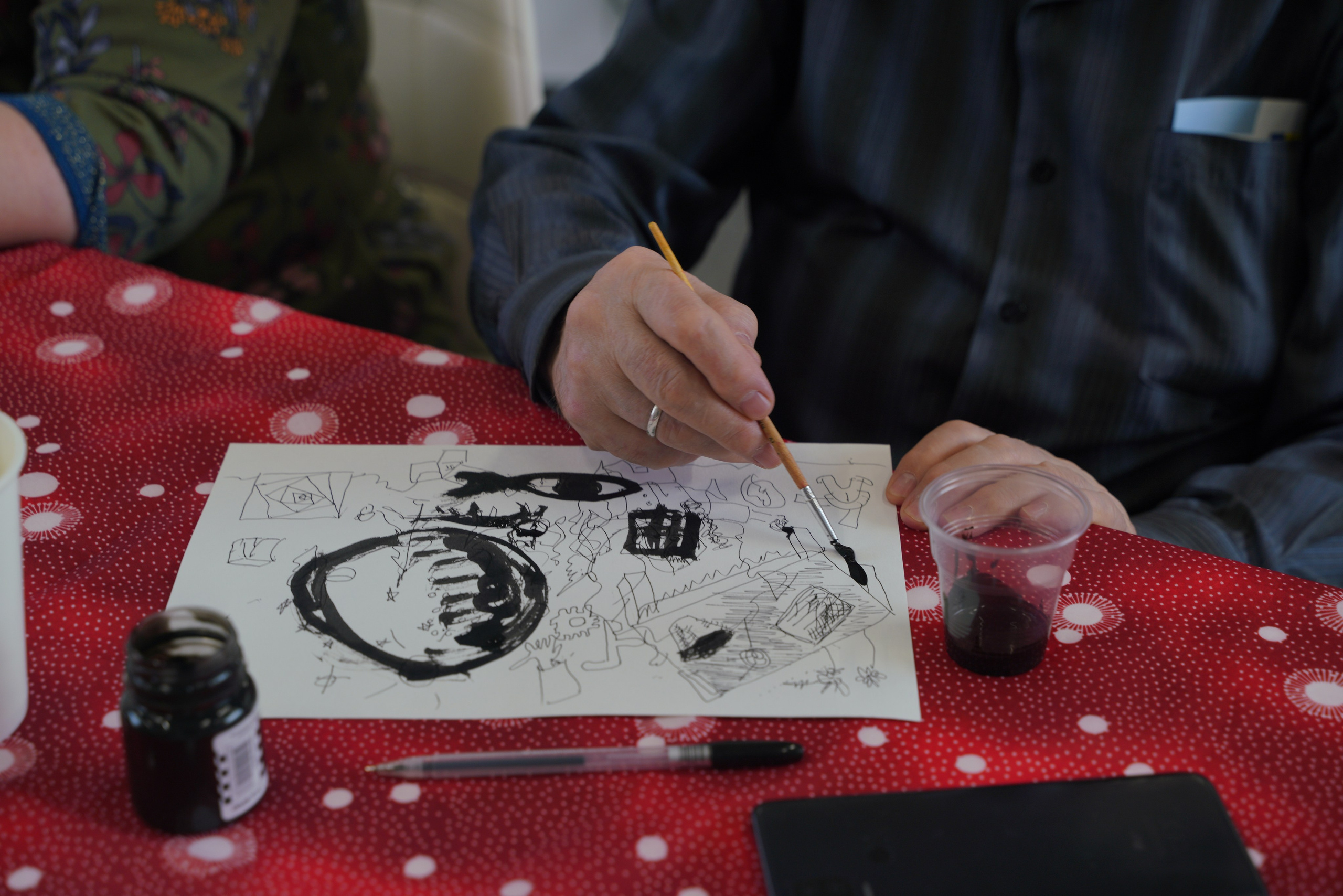 Съемка мастер-класса на открытии выставки Александра Белугина «Малка Верея» в Билиотеке иностранной литературы. Портретный и репортажный фотограф Наталья Горобец