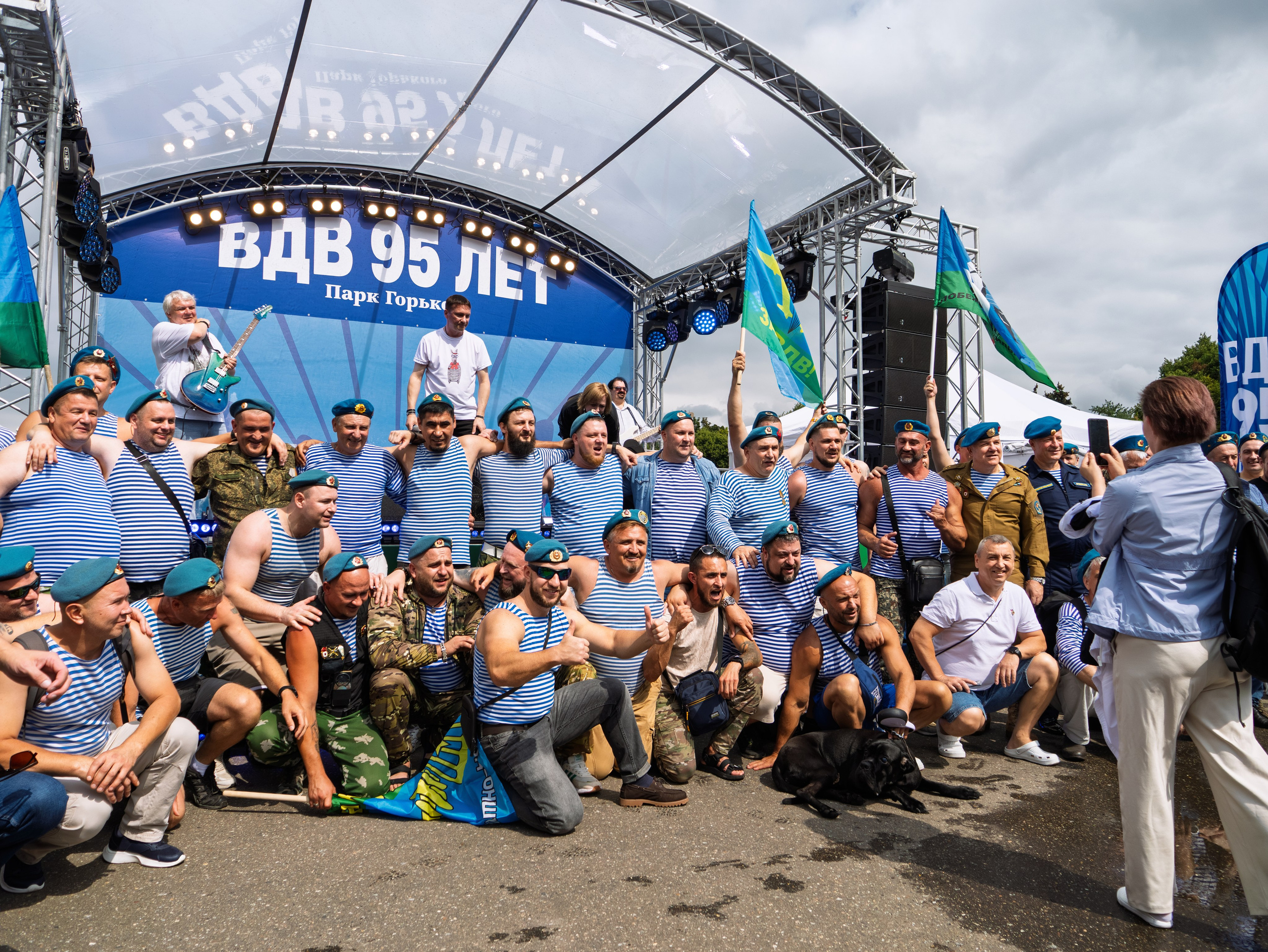 Празднование 95-летия ВДВ в парке горького 2 августа 2025 гола. Фотограф Никифоров-Гордеев Сергей. Москва и МО