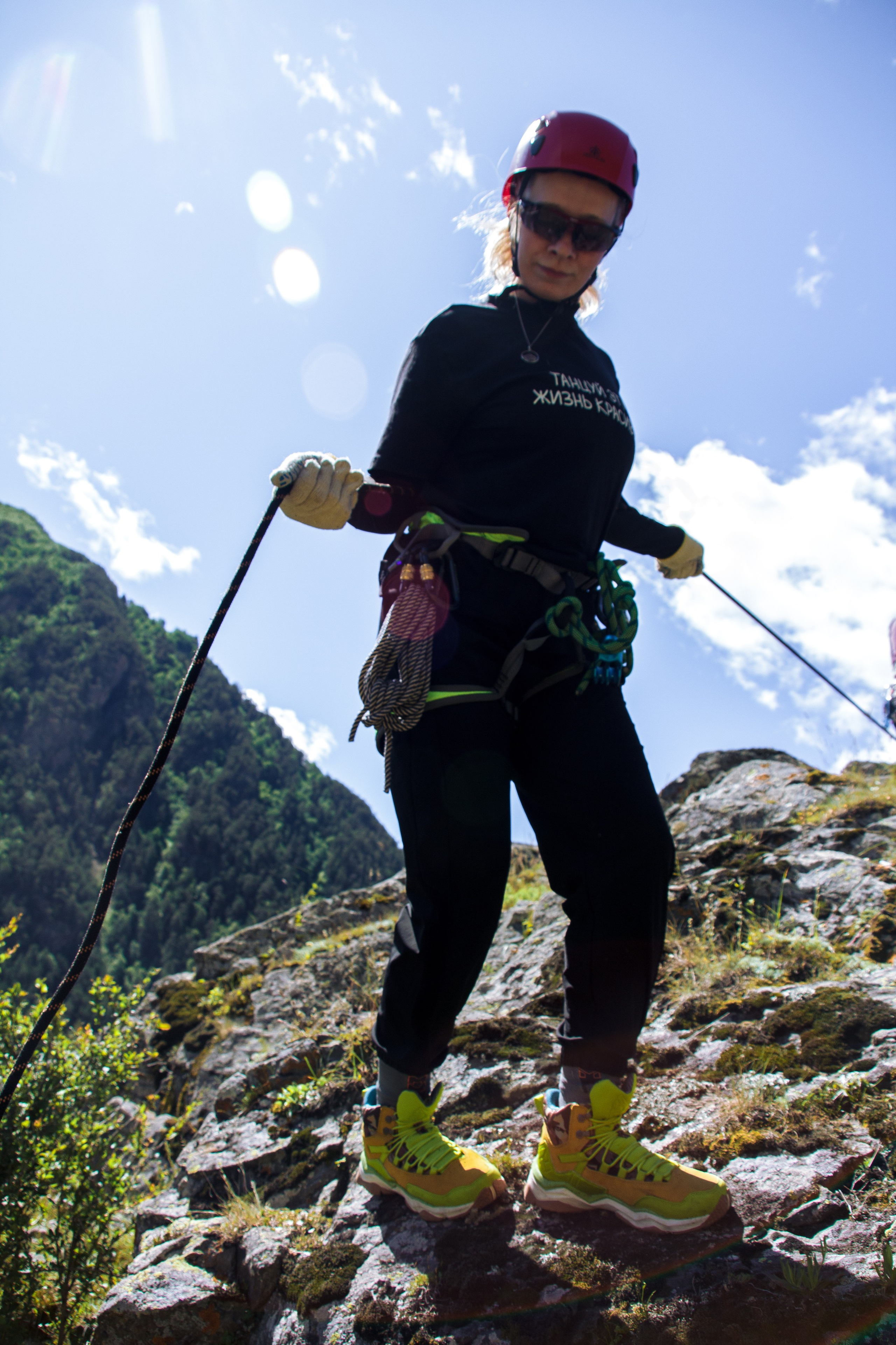 Тренировка на скалах в альплагере (Пример съемки). Фотограф Котий Даниил
