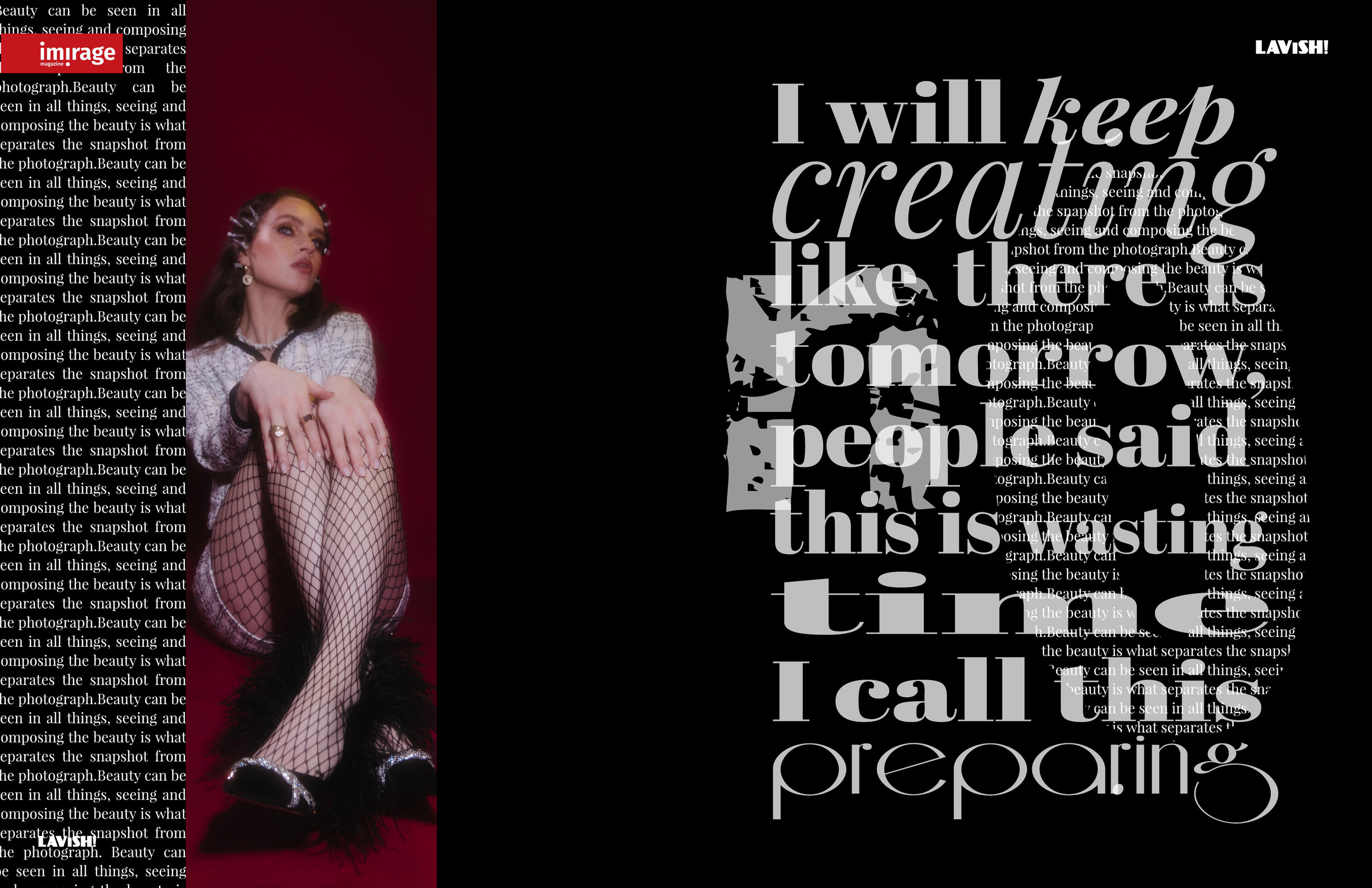 Imirage magazine. Фотограф и ретушёр Мария Гущина