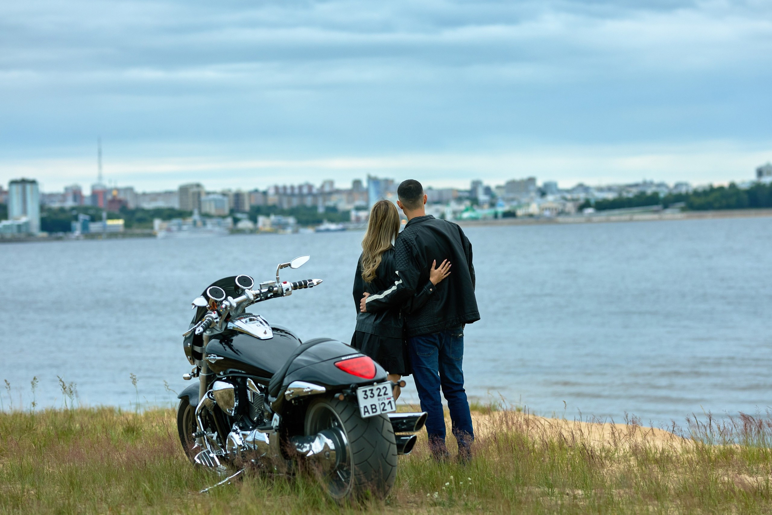Фотосессия с мотоциклом для двоих, заволжье, чебоксары, чувашия