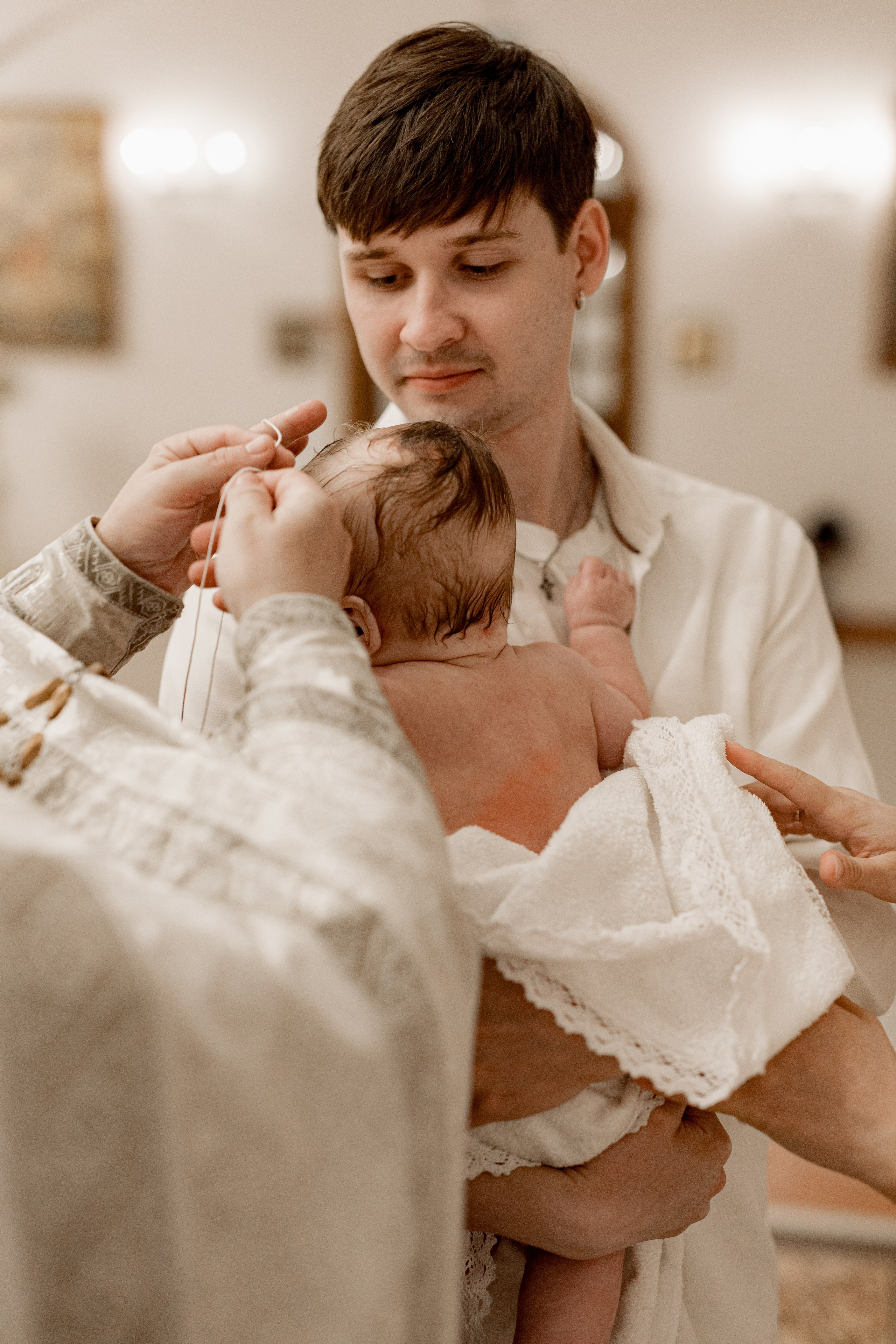 Таинство Крещения Саши. Фотограф новорождённых Newborn Москва