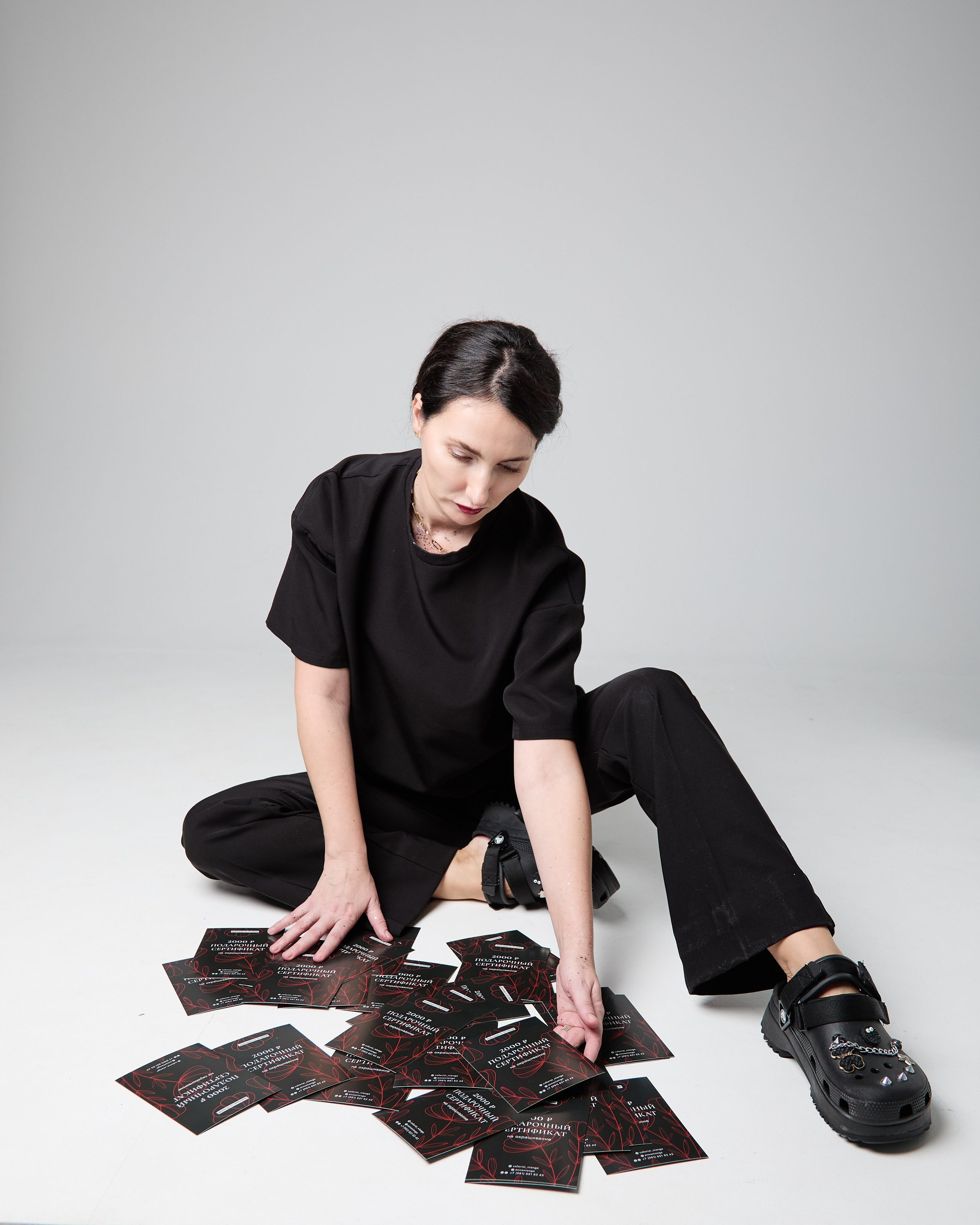 Контент фотосессия в студии для колориста. Женский фотограф в Санкт-Петербурге Моргенштерн Наталья