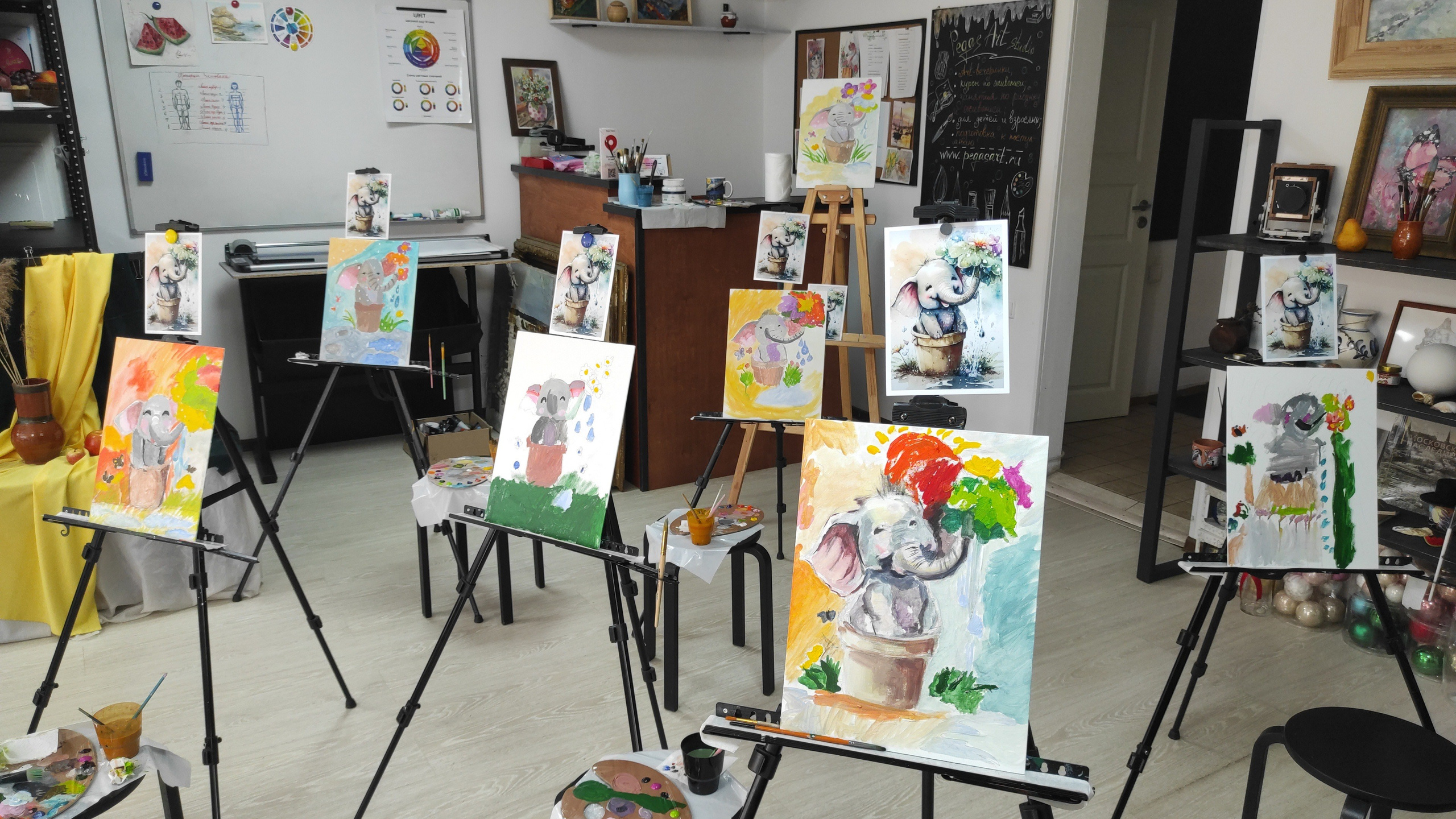 Арт-вечеринки. Арт-вечеринки и мастер-классы в Москве для взрослых и детей