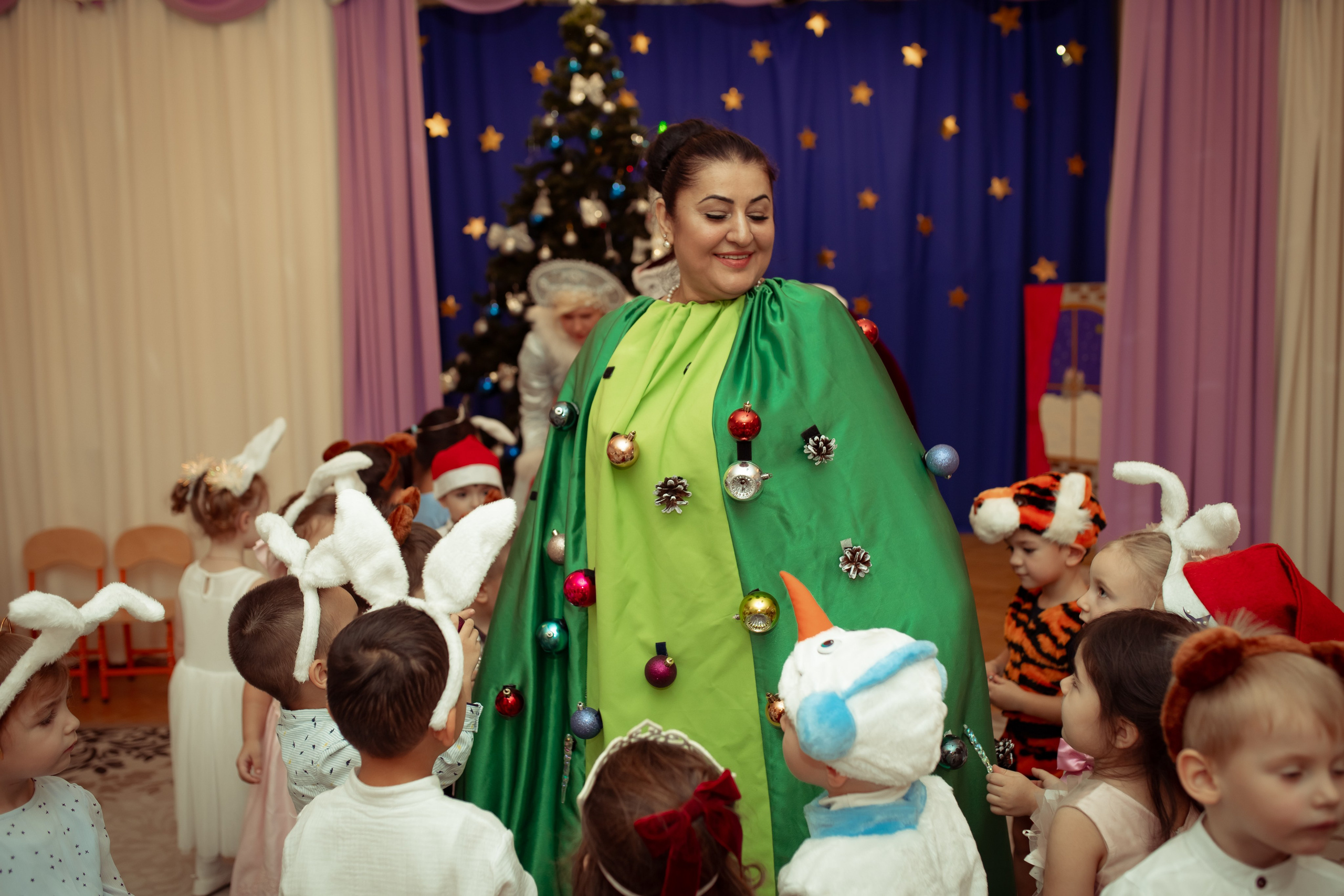 Новогодний утренник в детском саду. Семейный и детский фотограф в Москве Дорогова Екатерина