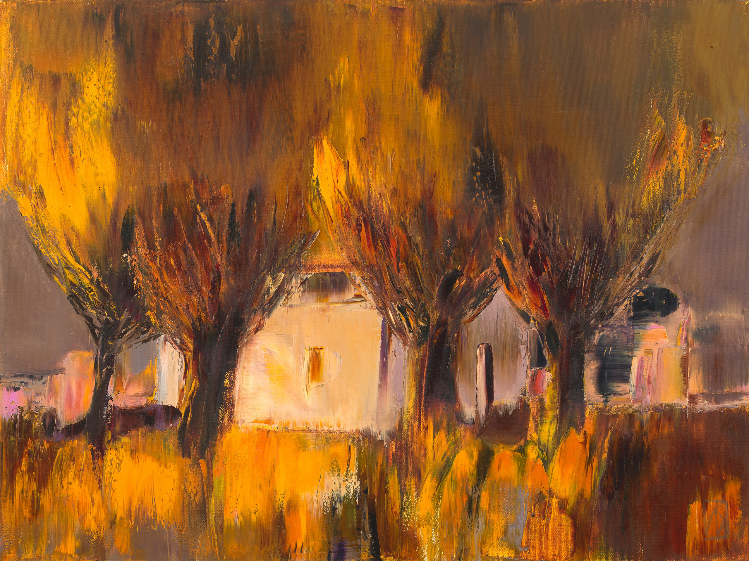 «Дача» - художник Лариса Блохина (холст, масло, 60x80см, 2007)