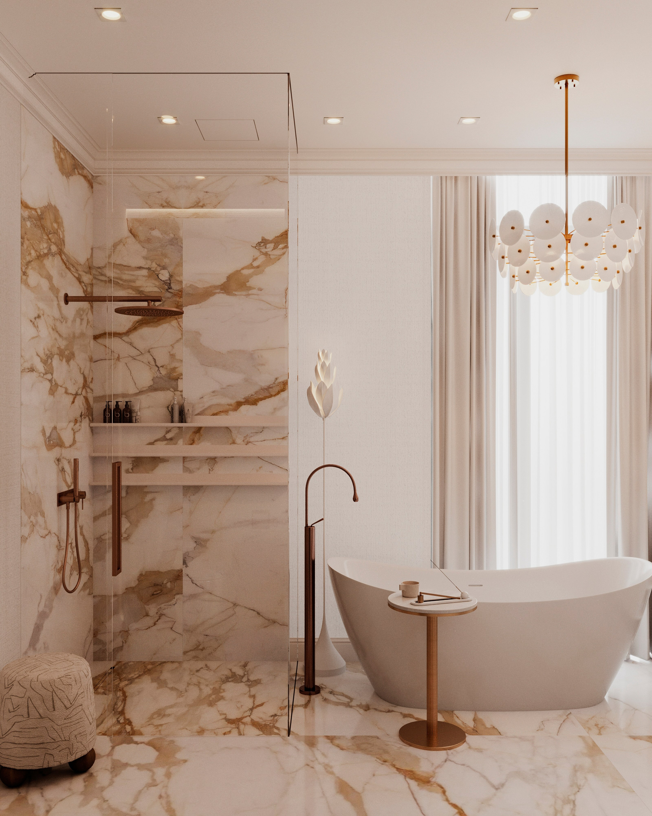 Roza Rossa мастер-санузел. Визуализатор Векшина Елена