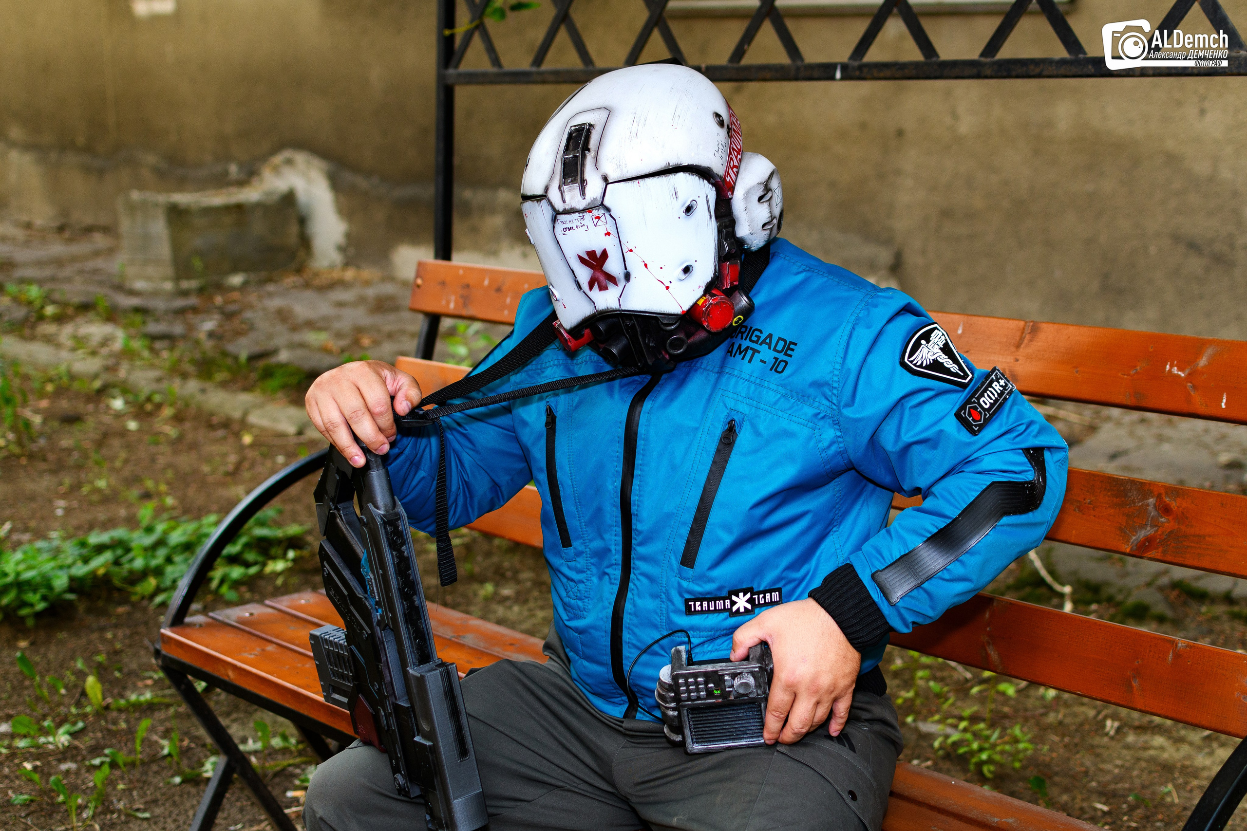 Cyberpunk 2077 Trauma Team косплей фотосессия в Москве