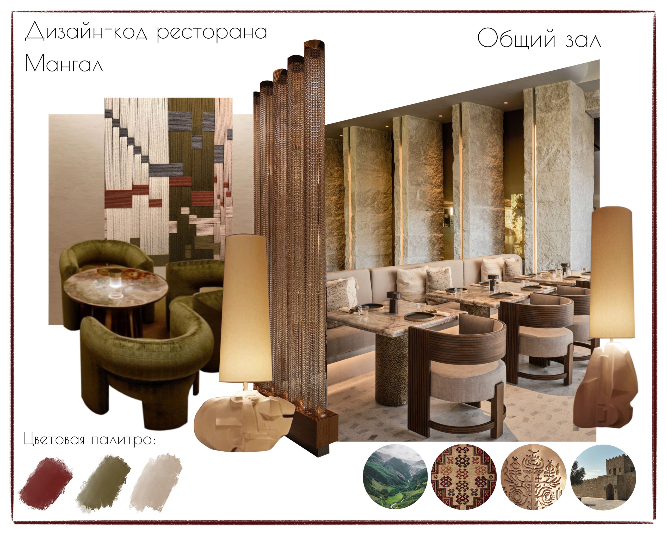 Ресторан (дизайнеры Ирма Чигарова и Лидия Ефремова). Дизайн интерьеров по всему миру