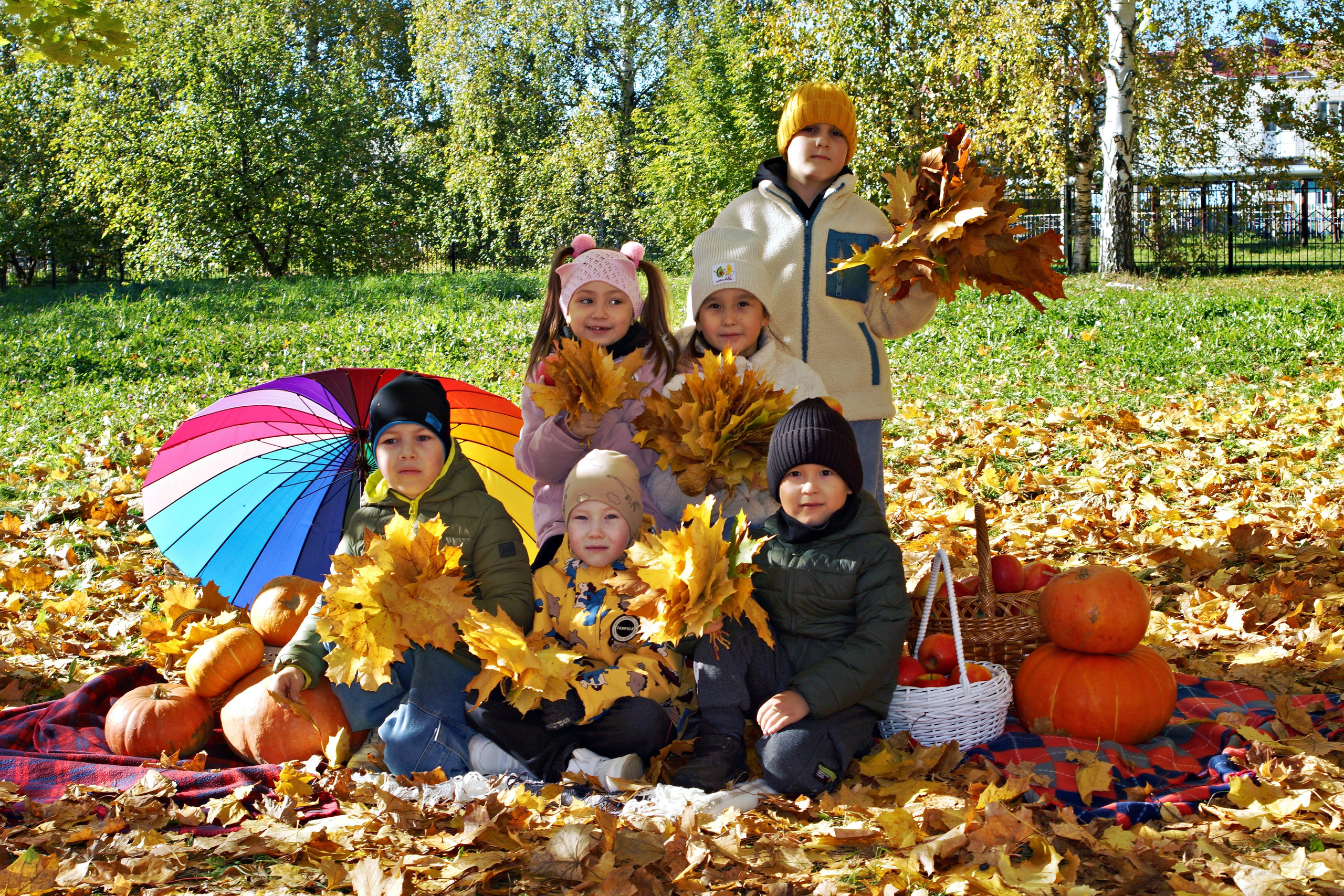 Осенняя фотосессия в детском саду г. Йошкар-Ола