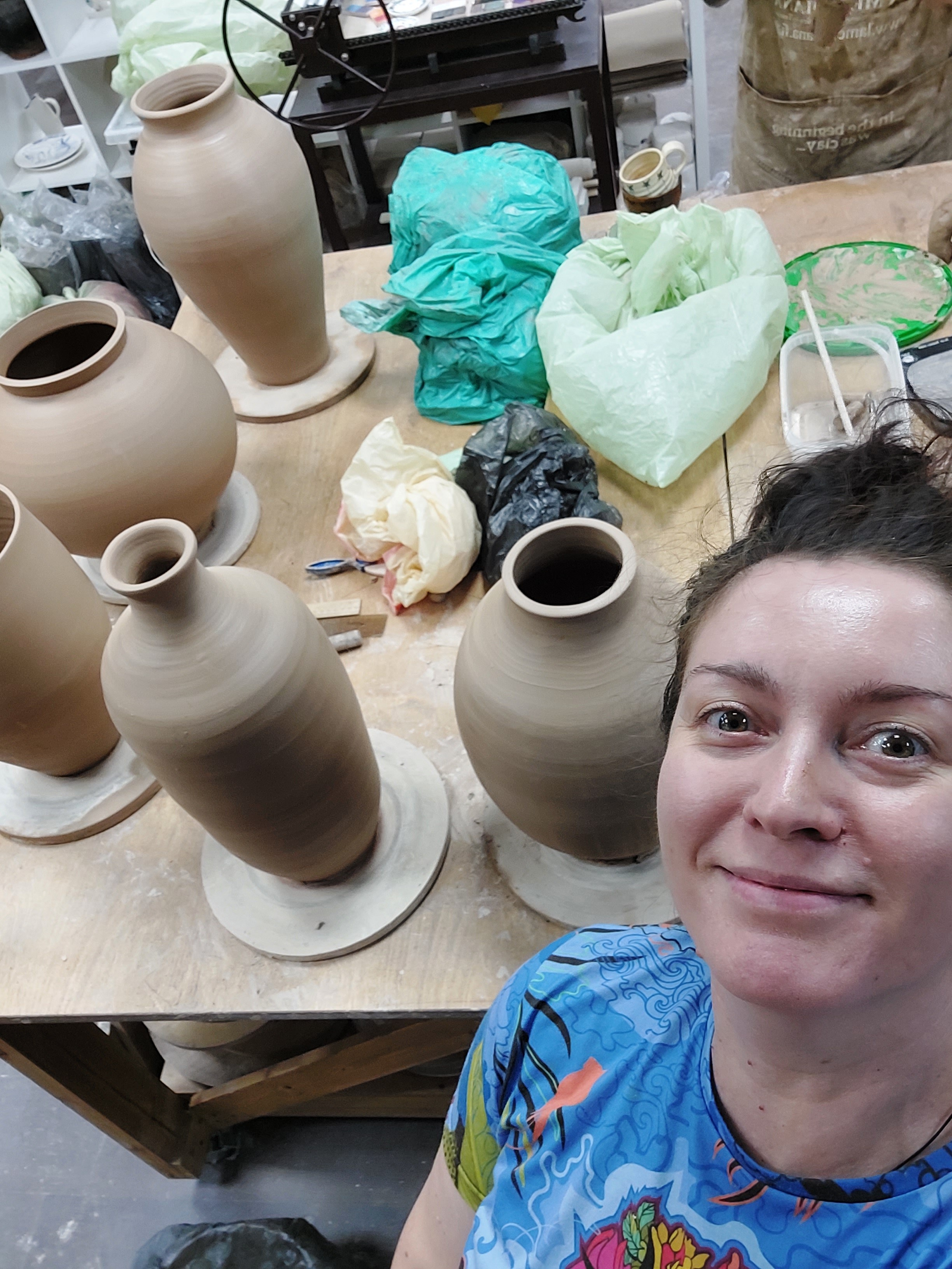 Что остается за кадром, или процесс работы керамиста. Керамика с историей. Елена Рогалёва