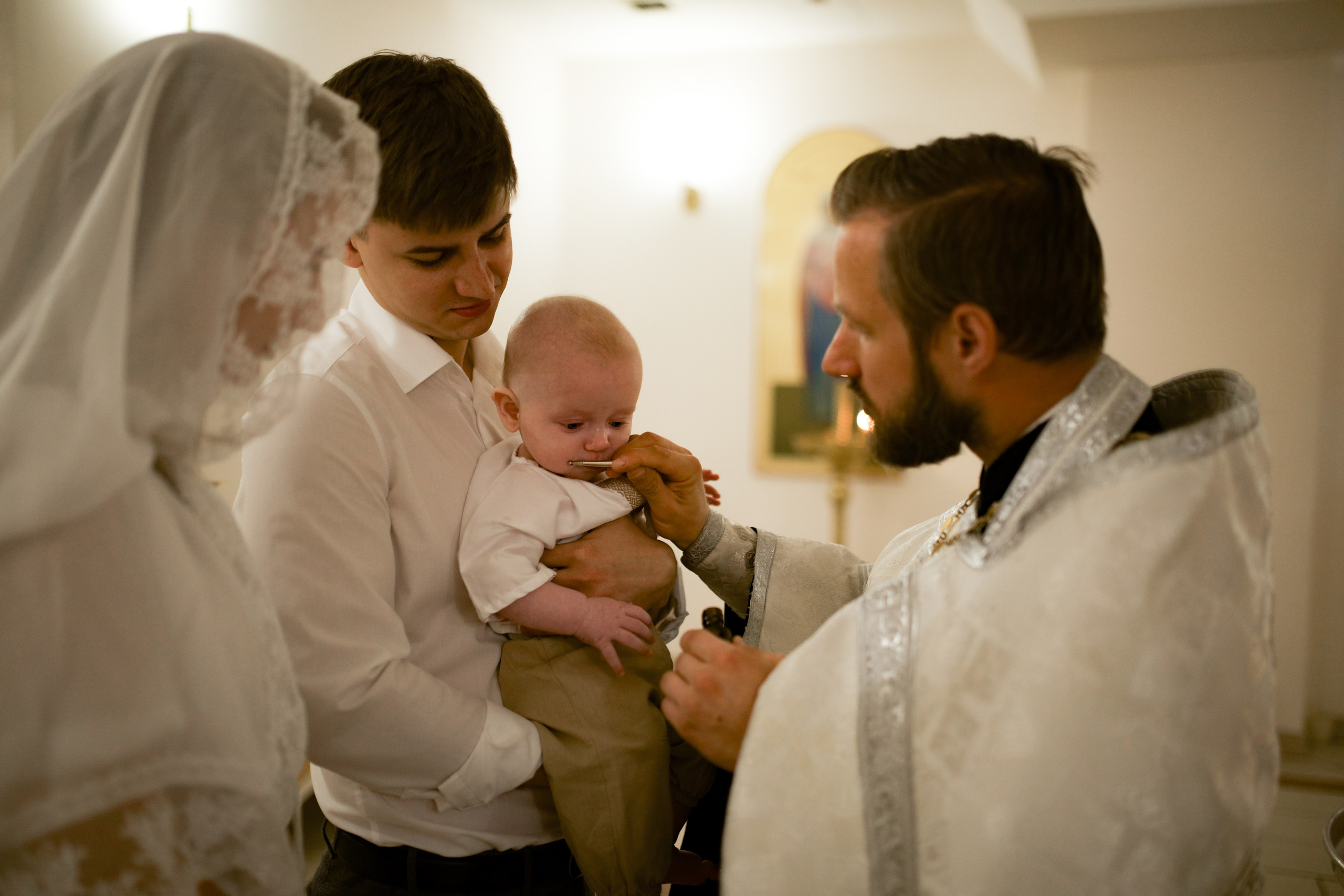 Таинство Крещения Артемия. Фотограф в Москве Алёна Гладкова