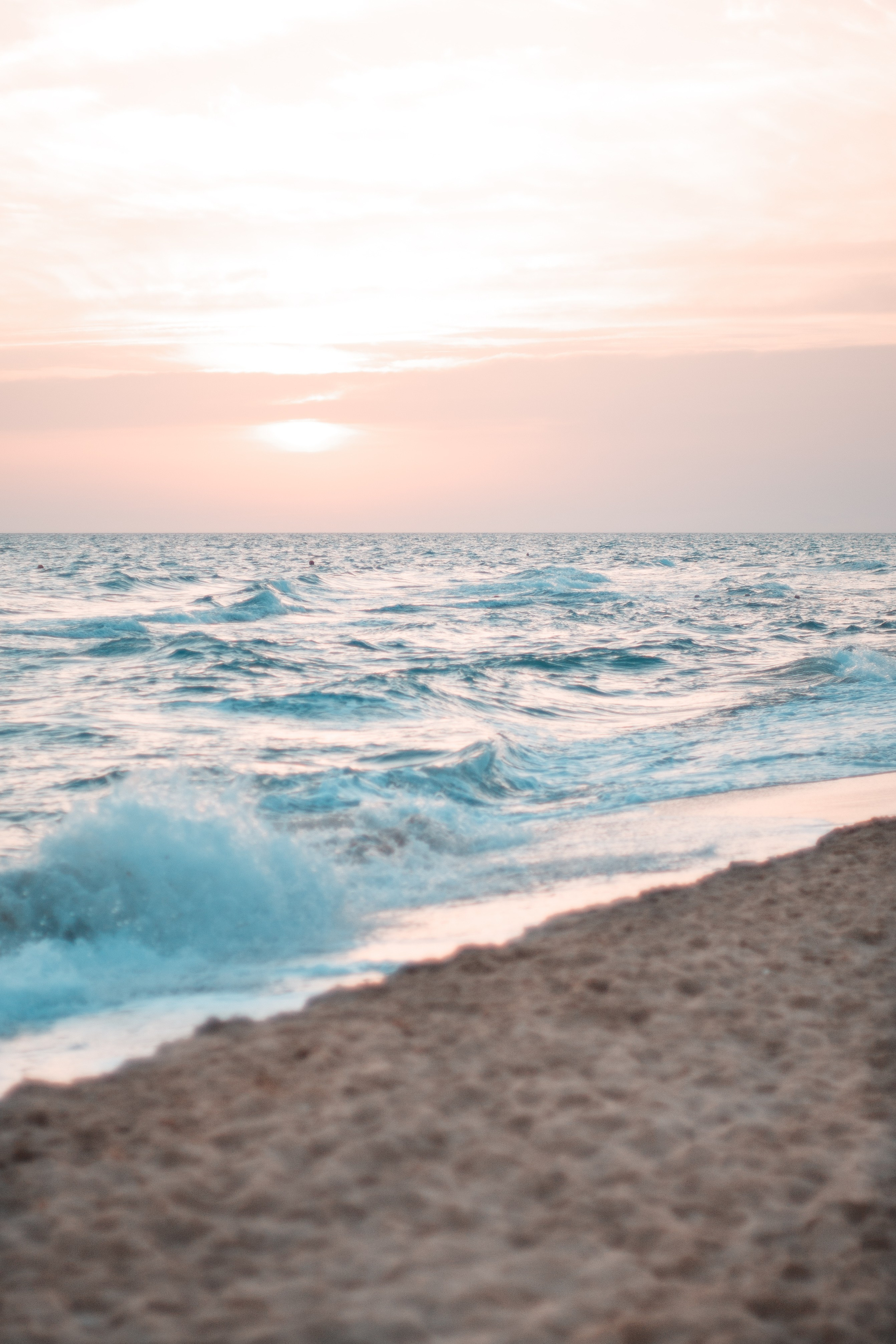 Фотография заката на море, черное море