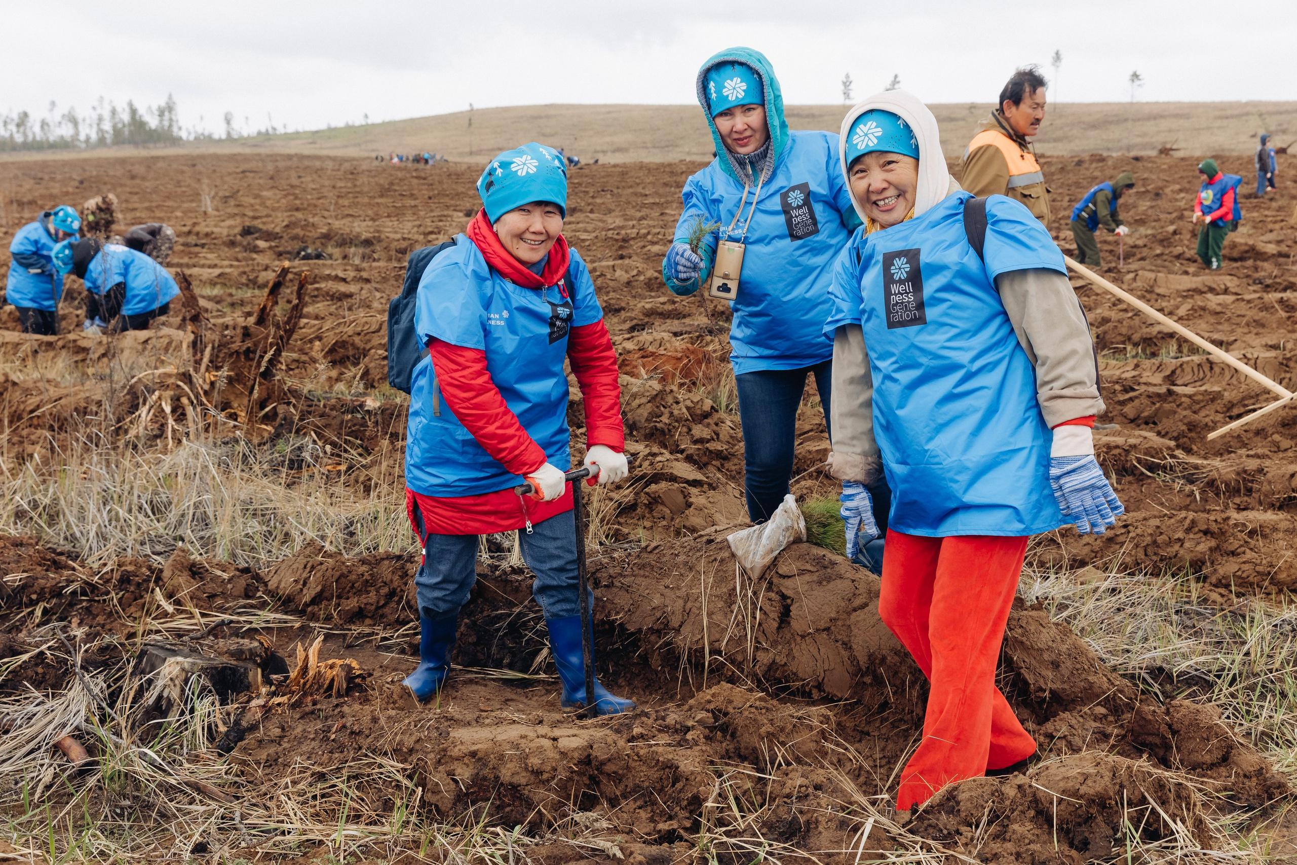 Siberian wellness. Ежегодная акция по посадке деревьев. Свадебный и семейный фотограф в Улан-Удэ