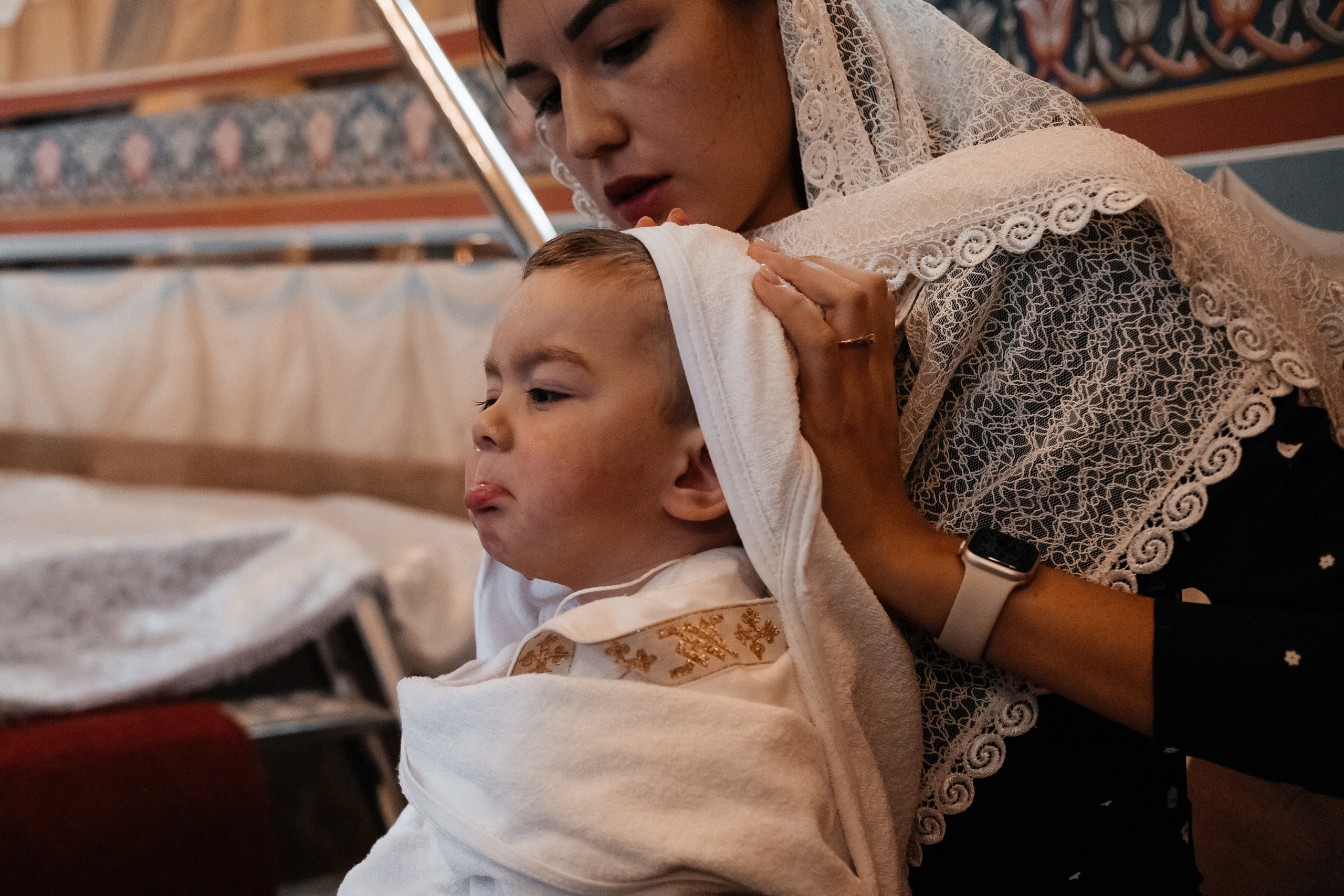 Крещение ребёнка в Сургуте. Семейный фотограф в Сургуте Инна Смолякова