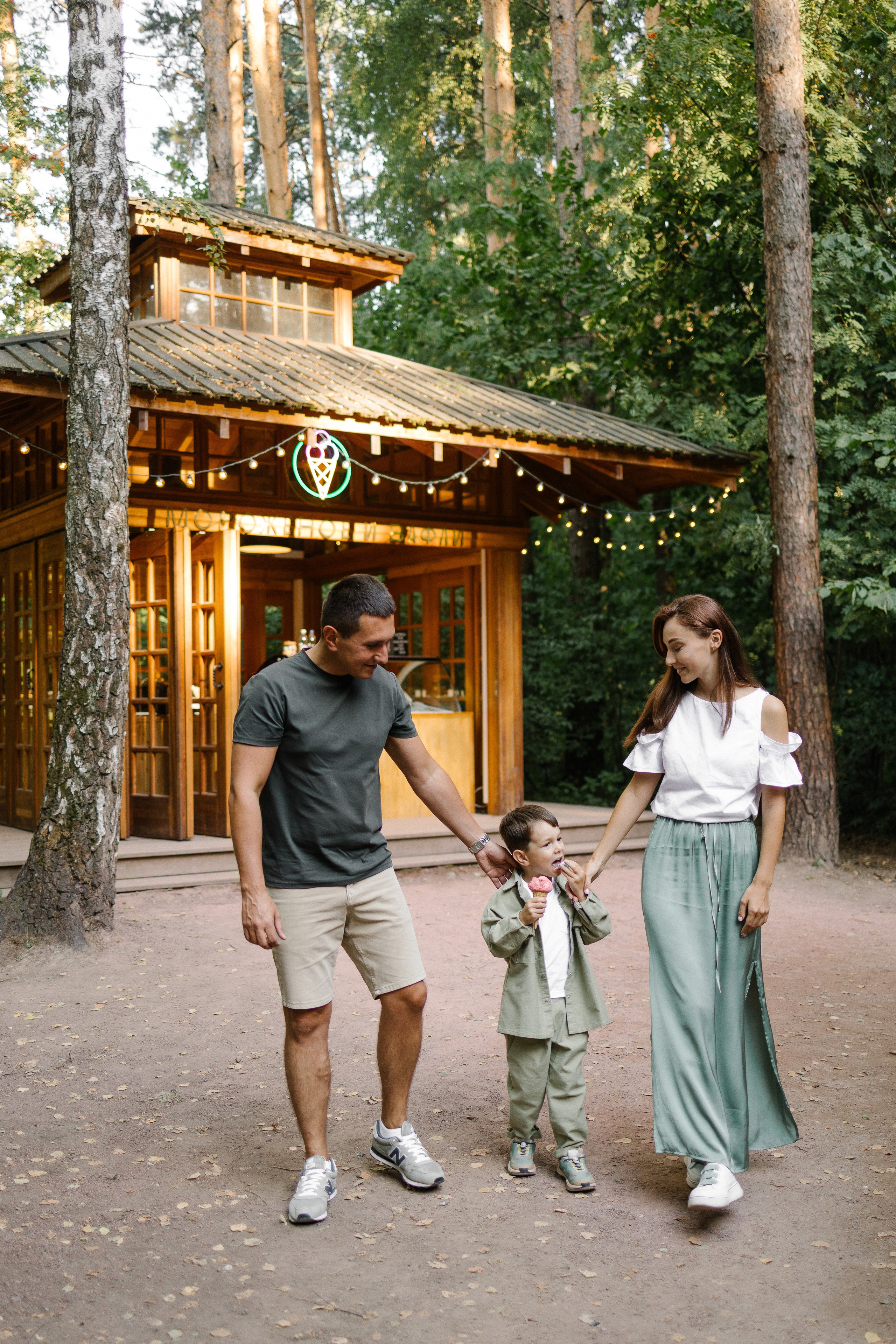 Ольга и её семья. Прогулка. Семейный фотограф Мария Маркова Москва и Одинцово