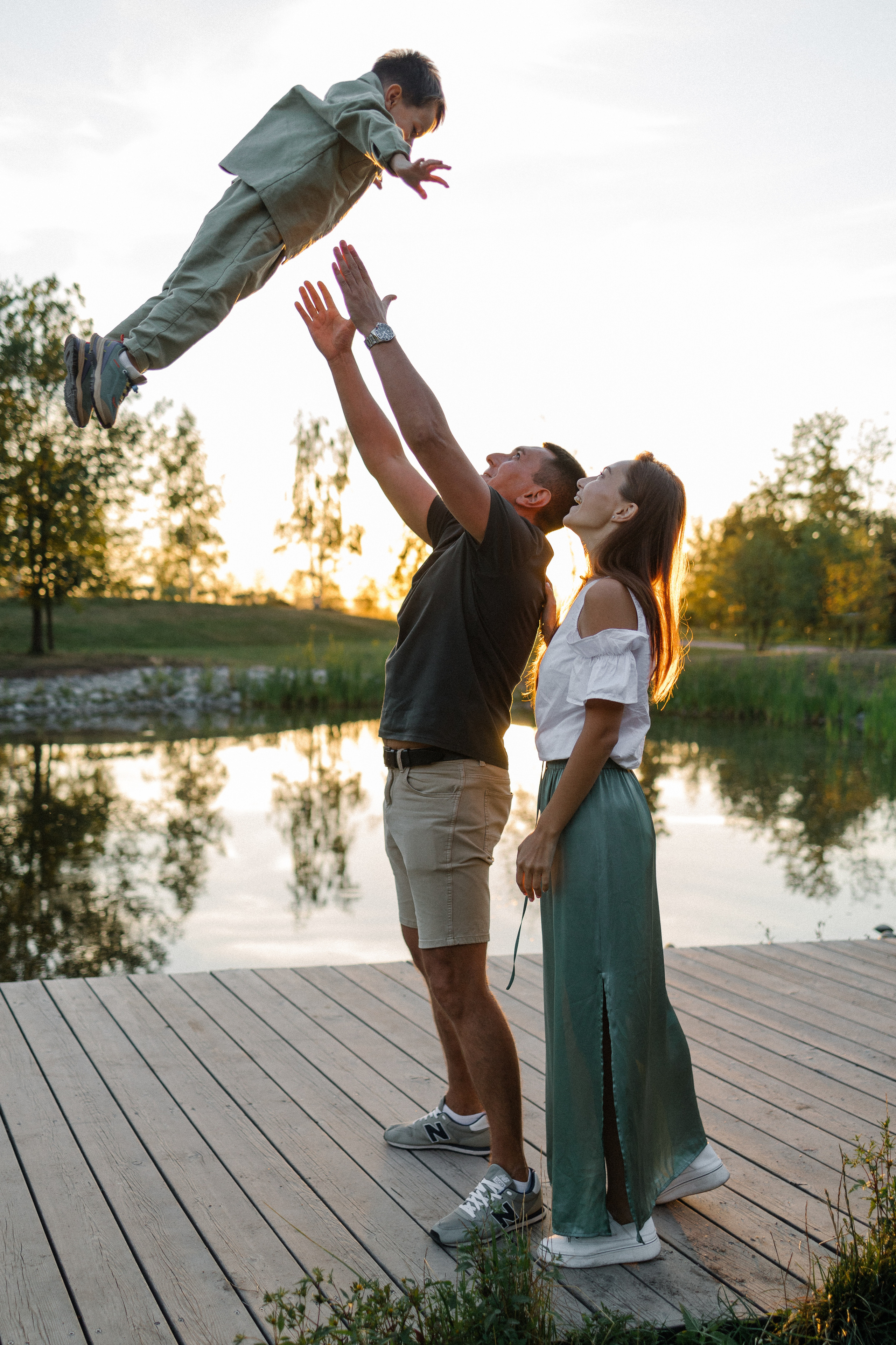 Ольга и её семья. Прогулка. Семейный фотограф Мария Маркова Москва и Одинцово