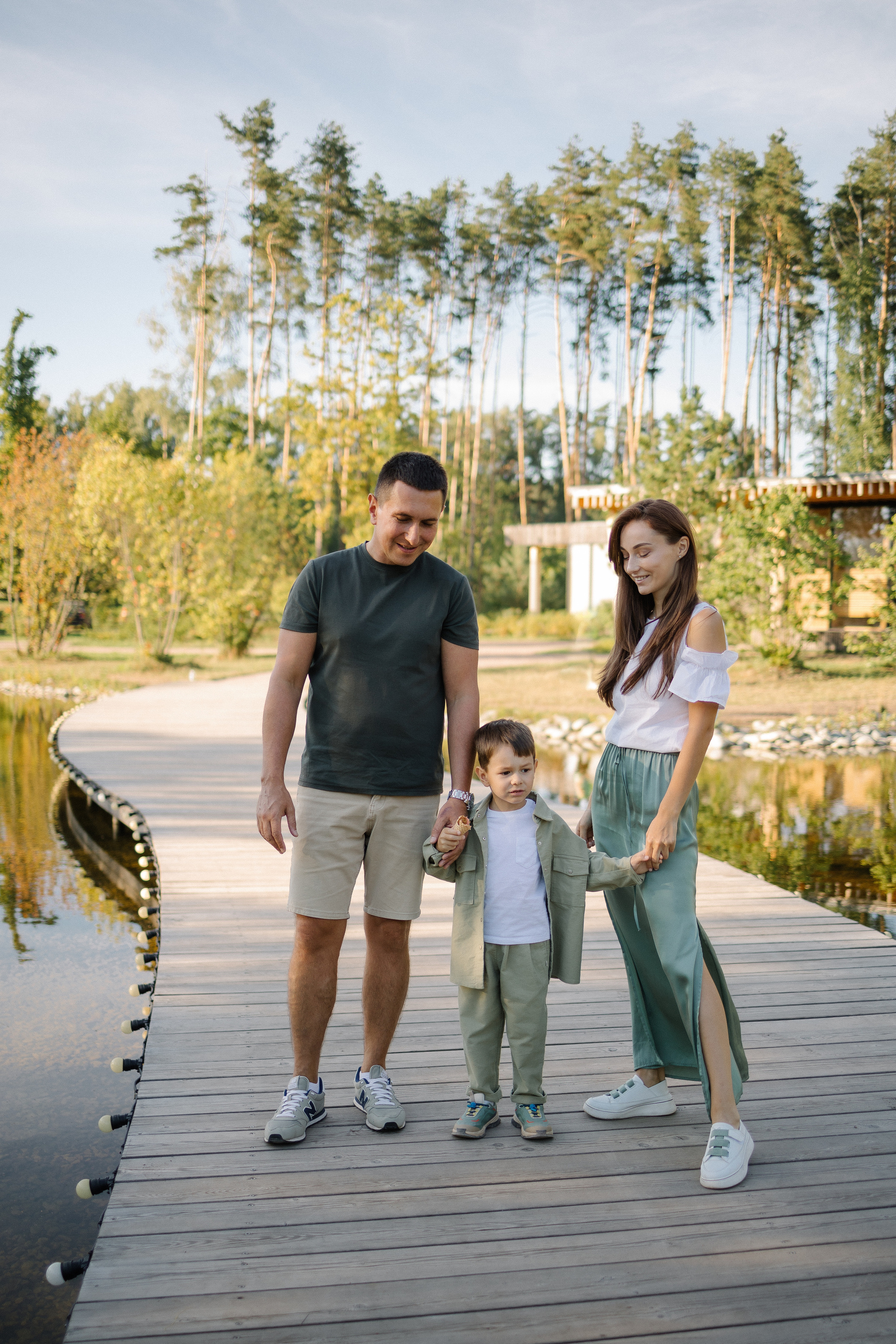 Ольга и её семья. Прогулка. Семейный фотограф Мария Маркова Москва и Одинцово
