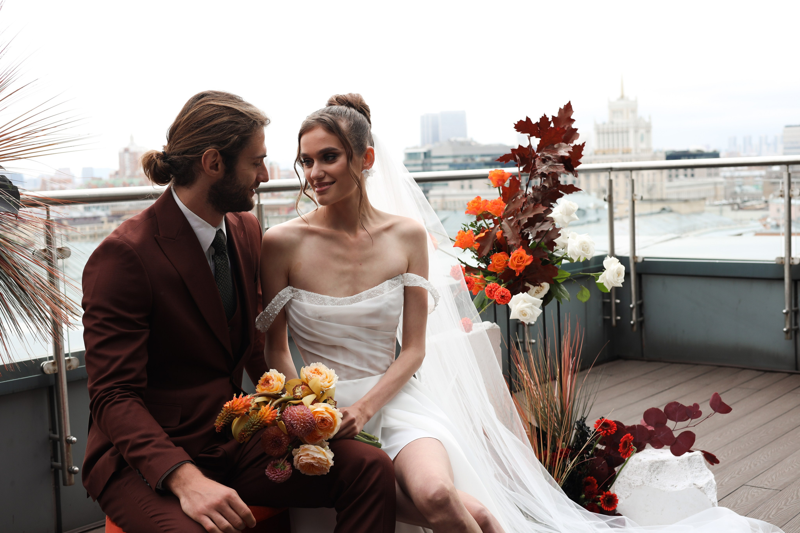 Савелий и Мария | Roof hotel Continental. Свадебный фотограф Москва