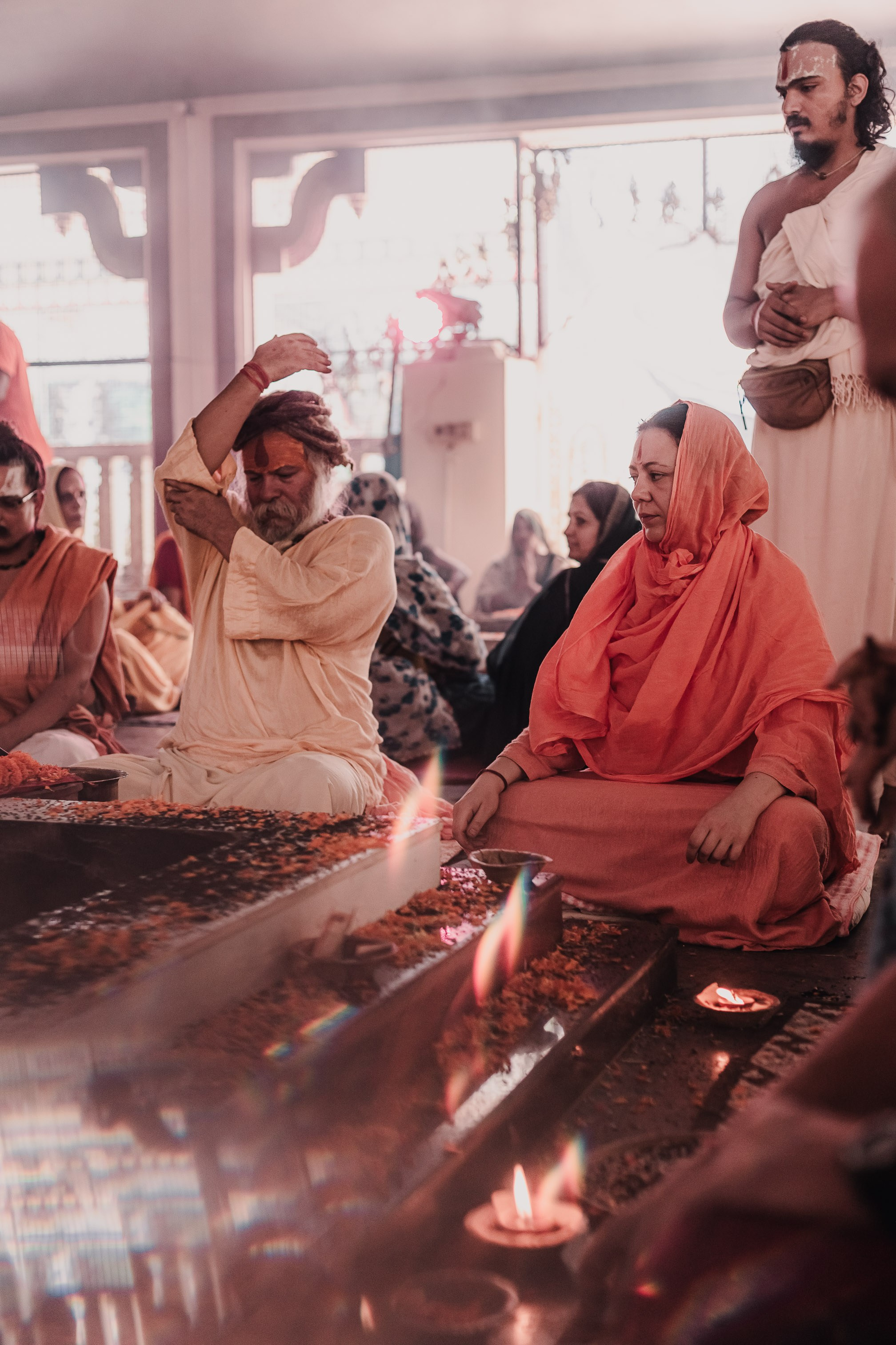 Navaratri yajna at Devraha Baba Ji ashram. Мариам Багдасарян