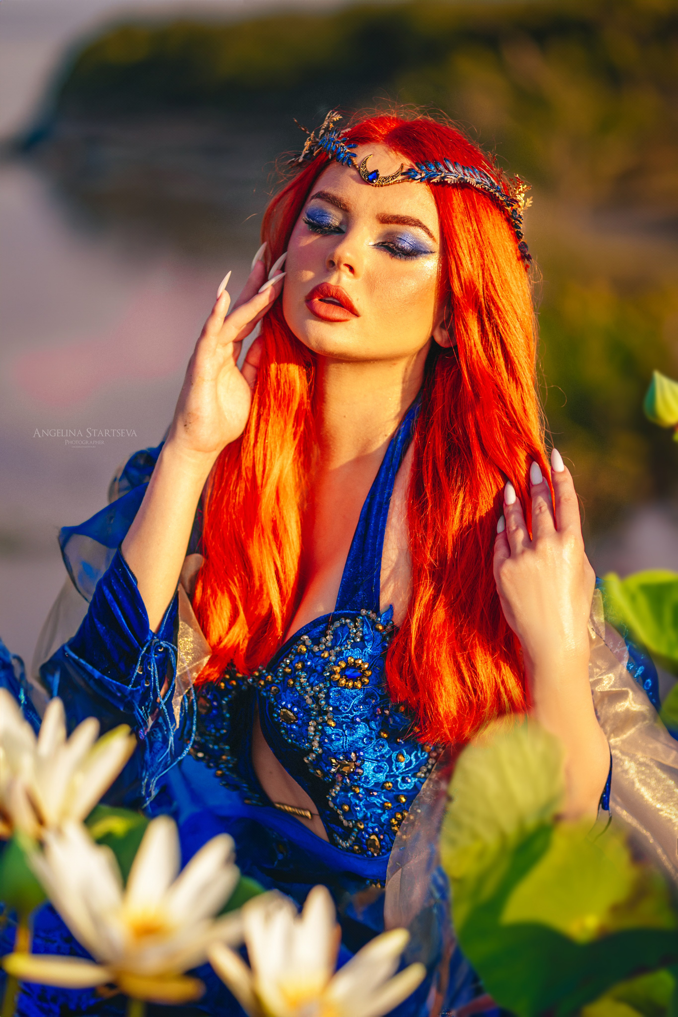 Фотосессия русалки в Москве и области. Сказочный фотограф в русском стиле в Москве Ангелина Старцева | Русский сказки|Фотосесессия в Азиатском стиле