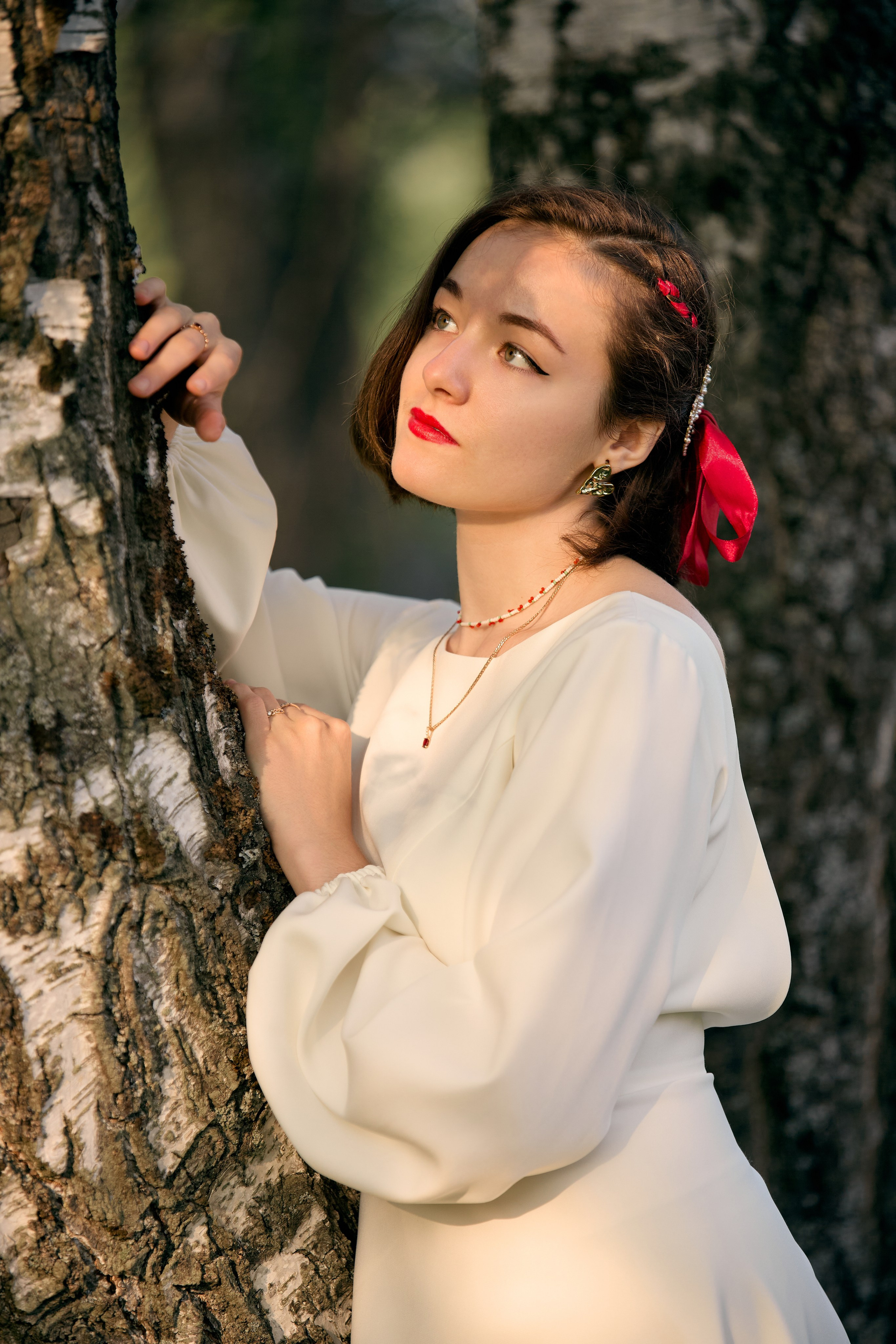 Фотосессия в роще для группы девушек. Фотограф в Дивеево