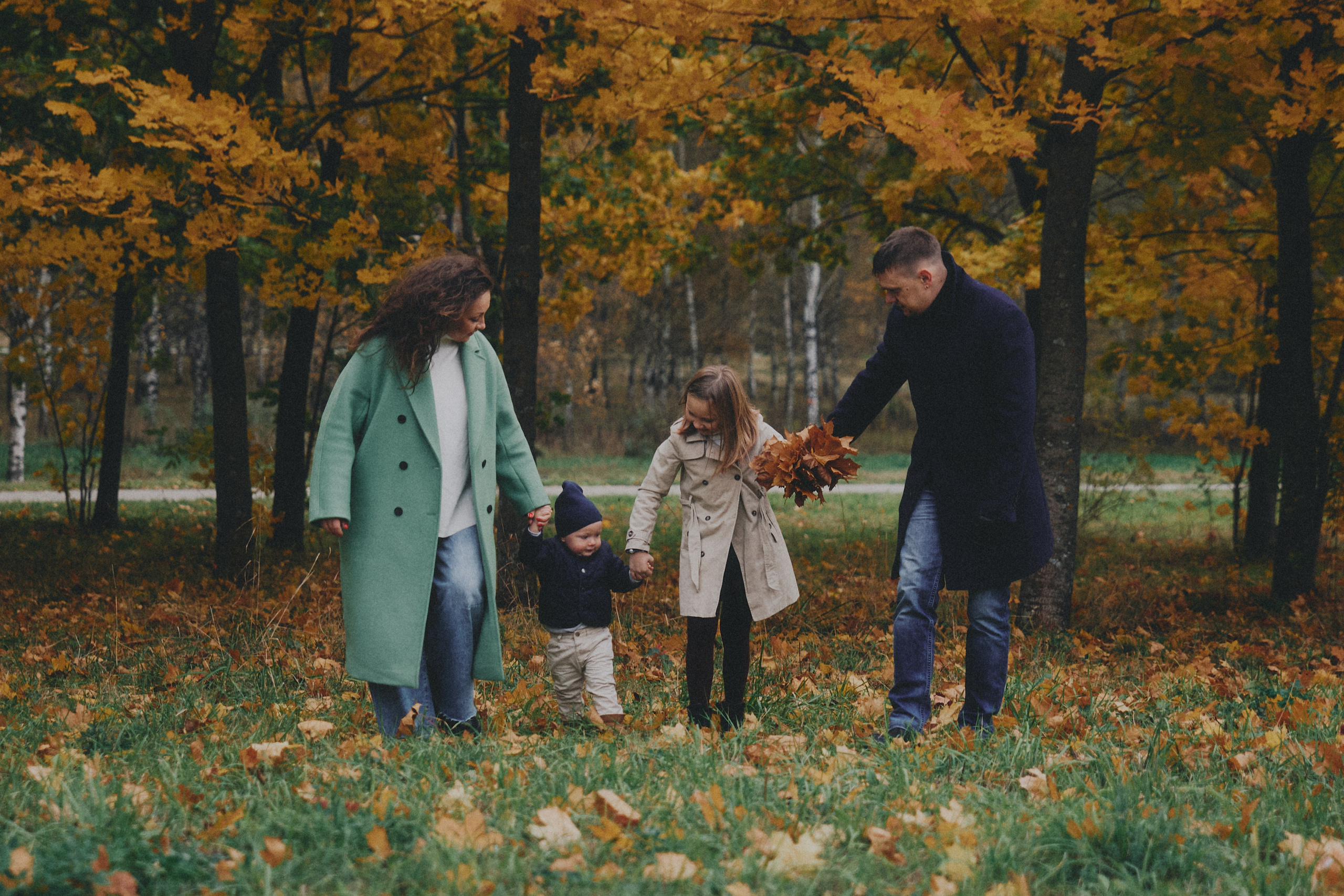 Денис, Юля, София и Миша. Портретный фотограф в Москве Ольга Крылова