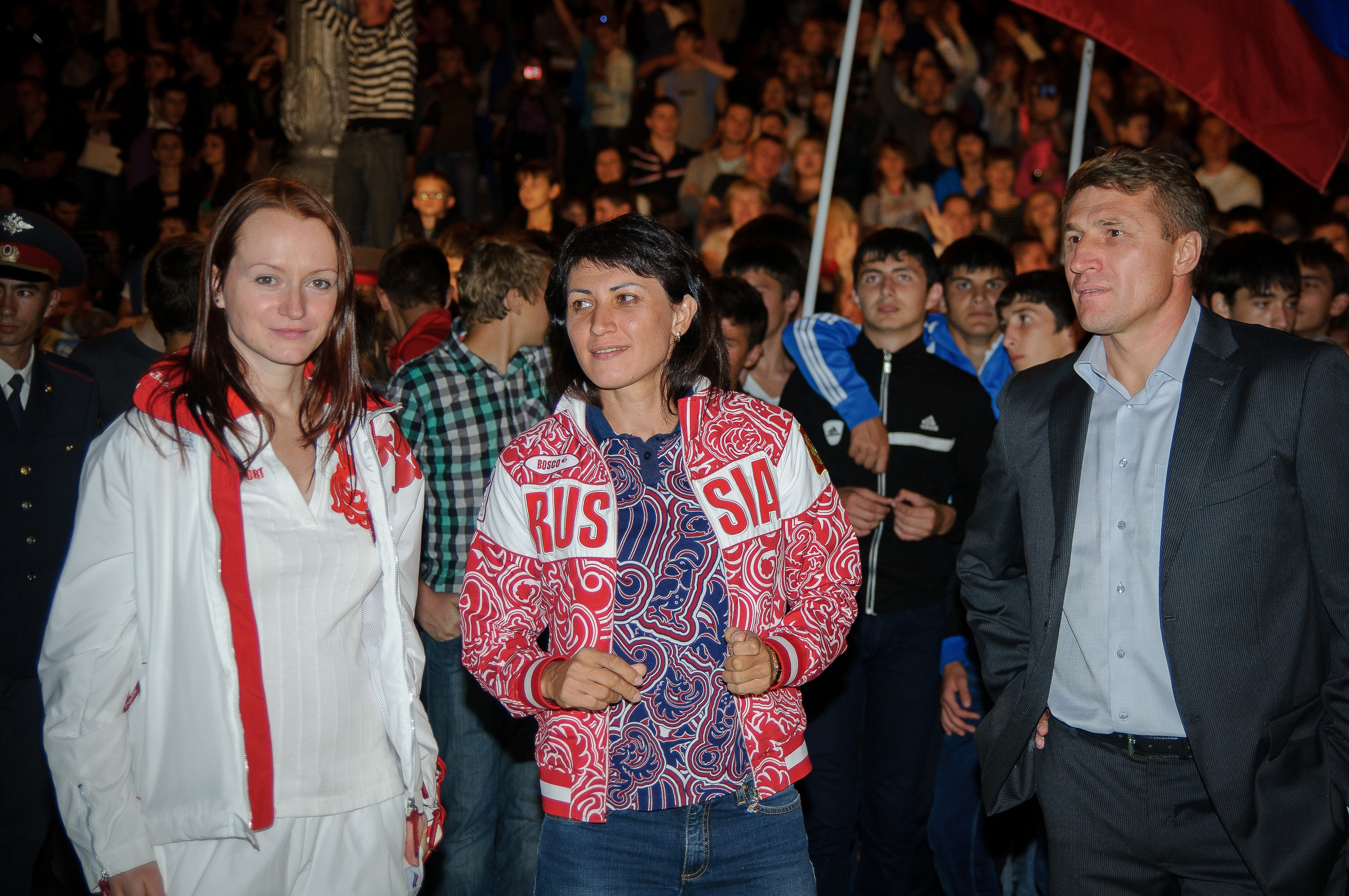 Елена Слесаренко, Татьяна Лебедева и Олег Веретенников