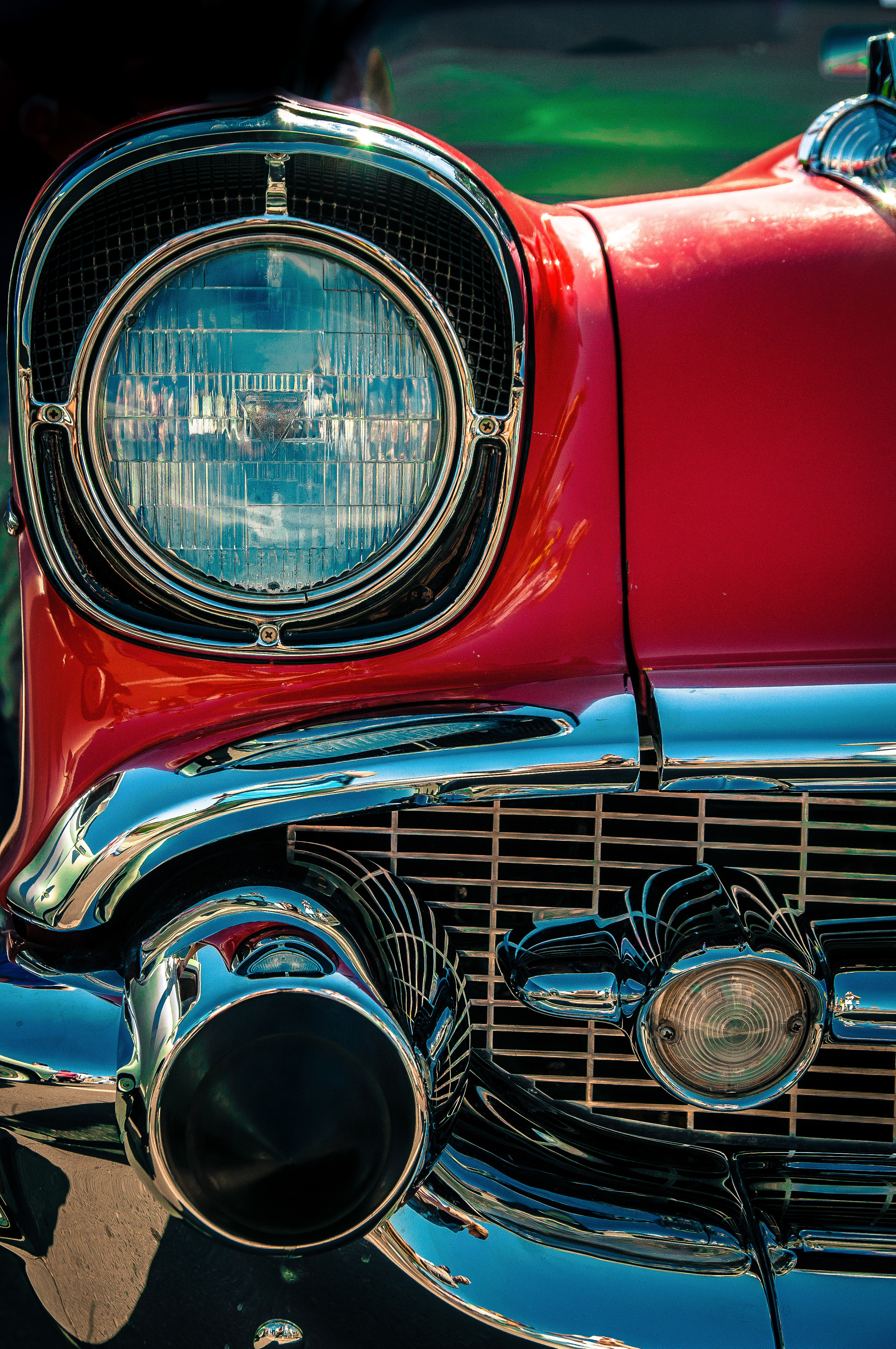 Передняя фара ретро-автомобиля