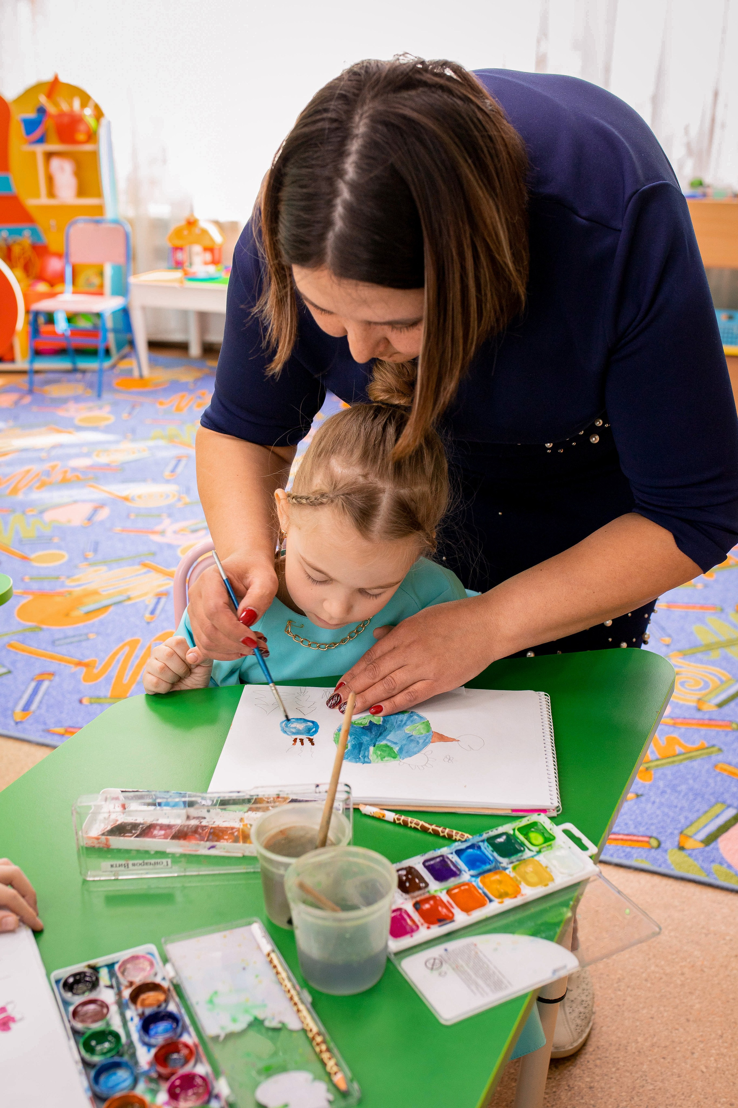 Степа, Даша и Алиса в детском саду. Семейный и детский фотограф город Тында Дарья