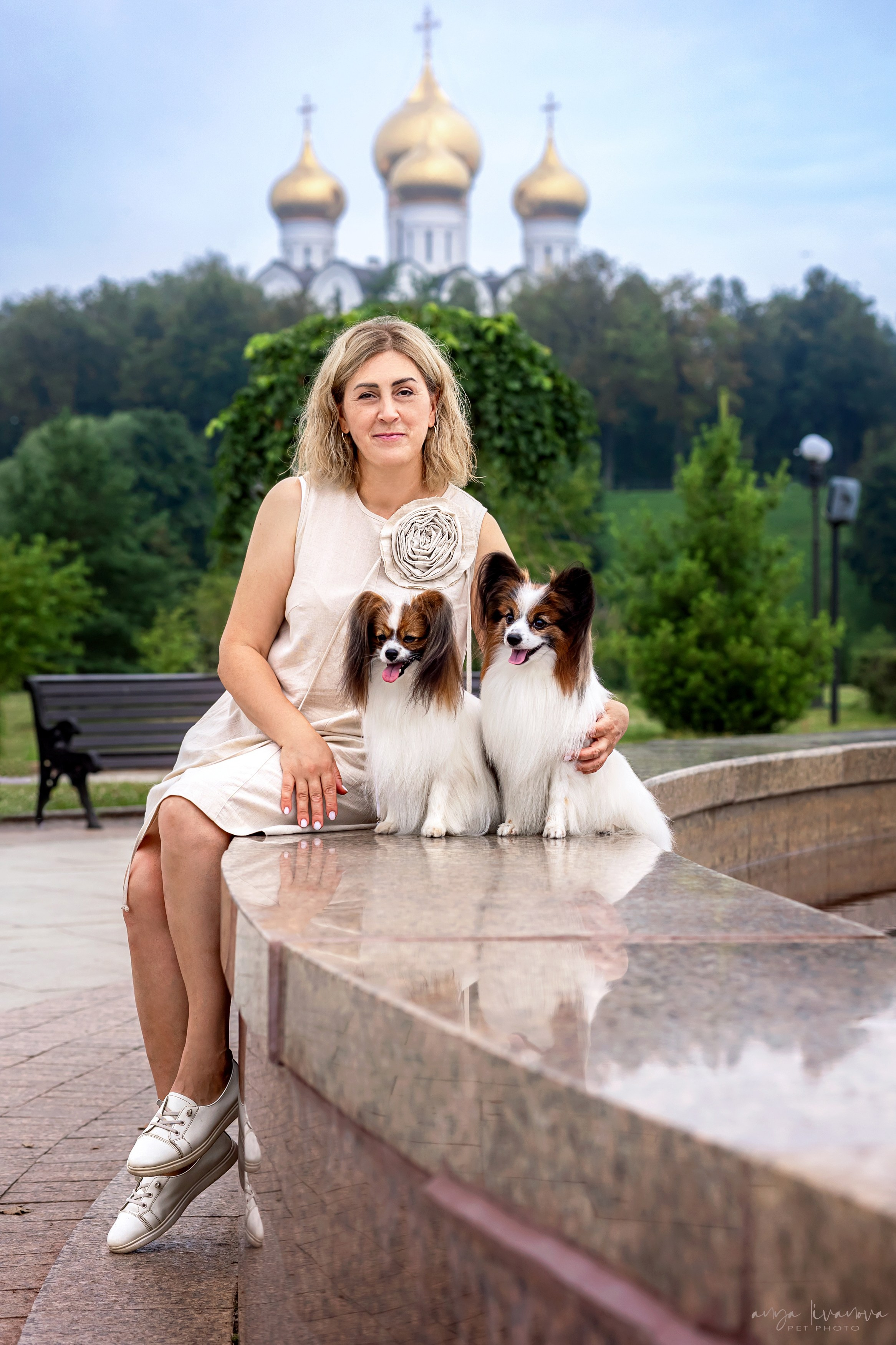 Елена и папийоны. Фотограф анималист Аня Ливанова | Рыбинск