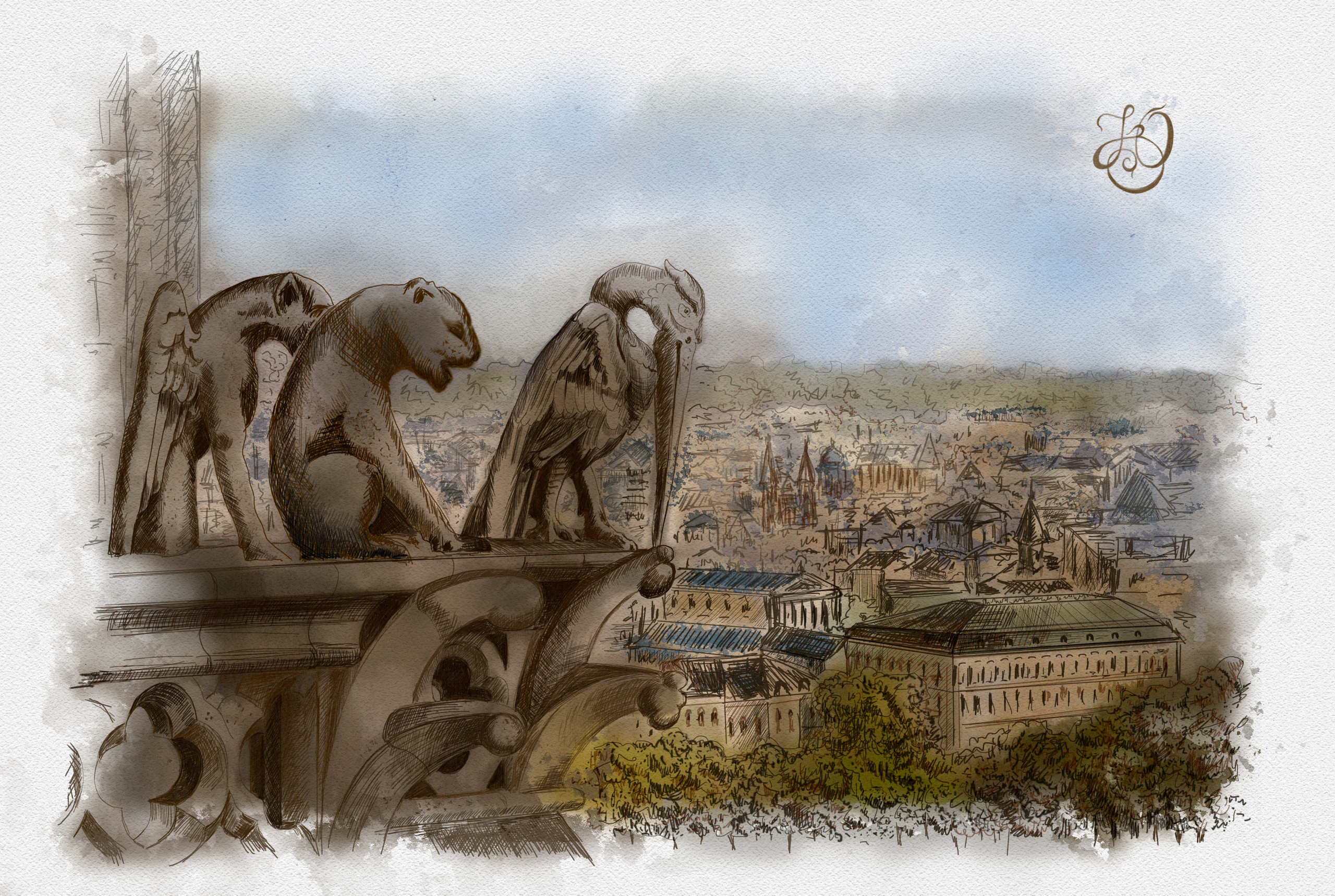 Цифровая графика. Фотограф на крестины