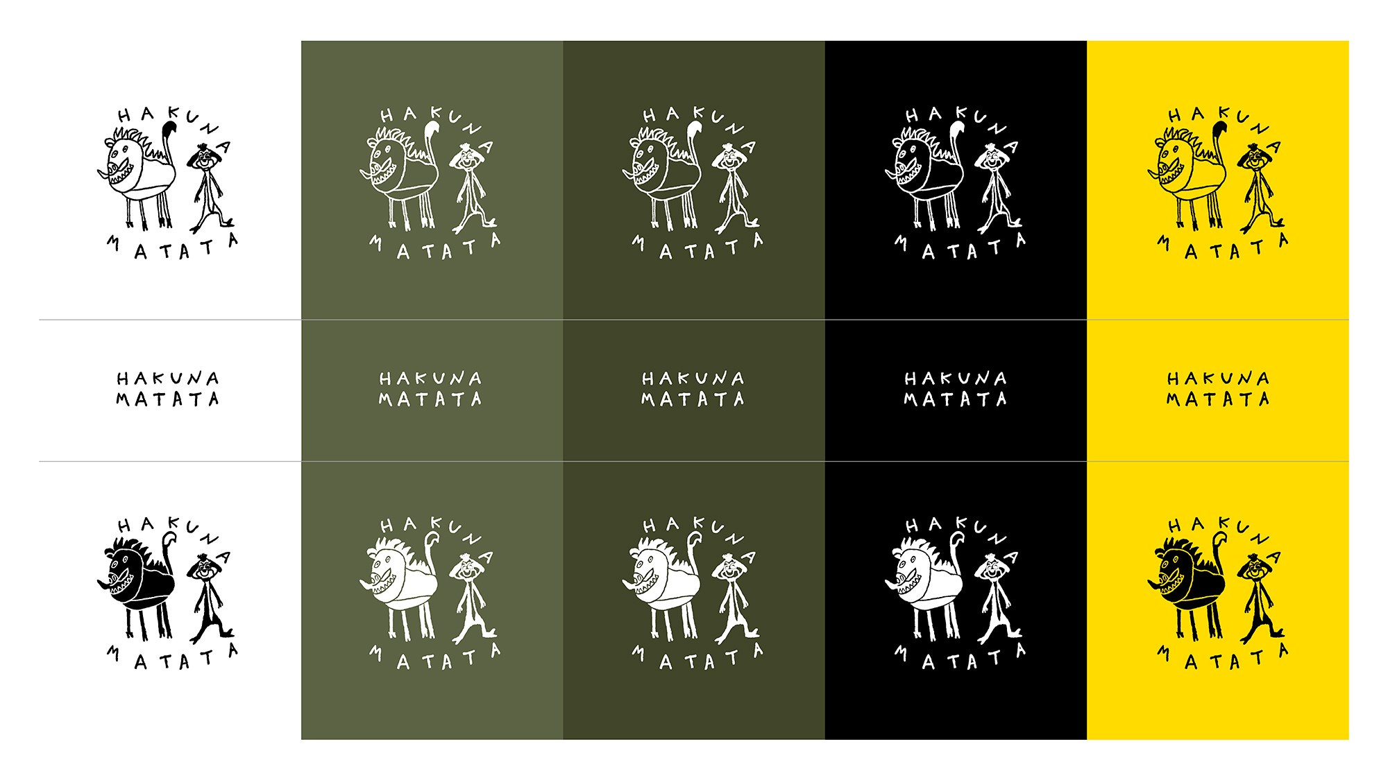 Айдентика HAKUNA MATATA. Foodcase.pro