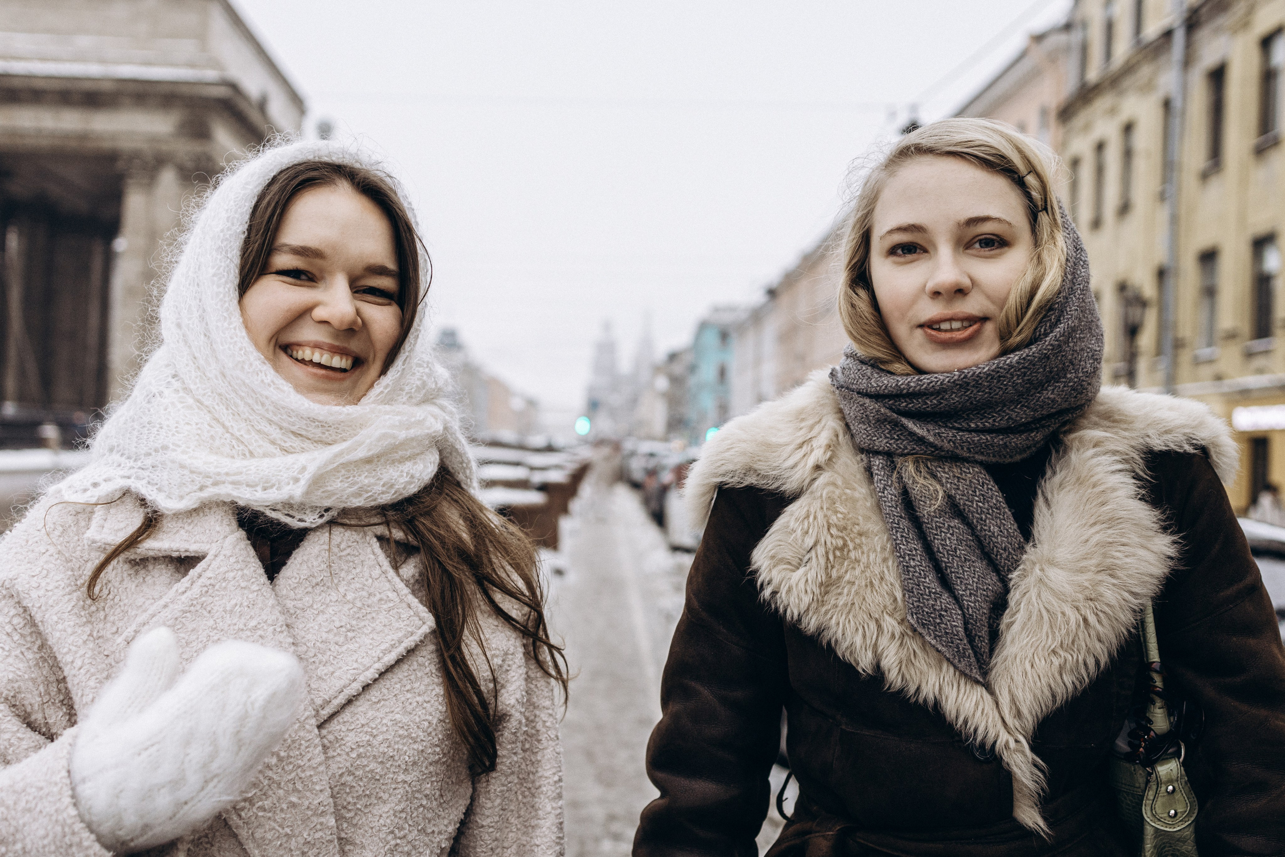 В объятьях снега и Невы. Семейный фотограф в Санкт-Петербурге Лена Соколова