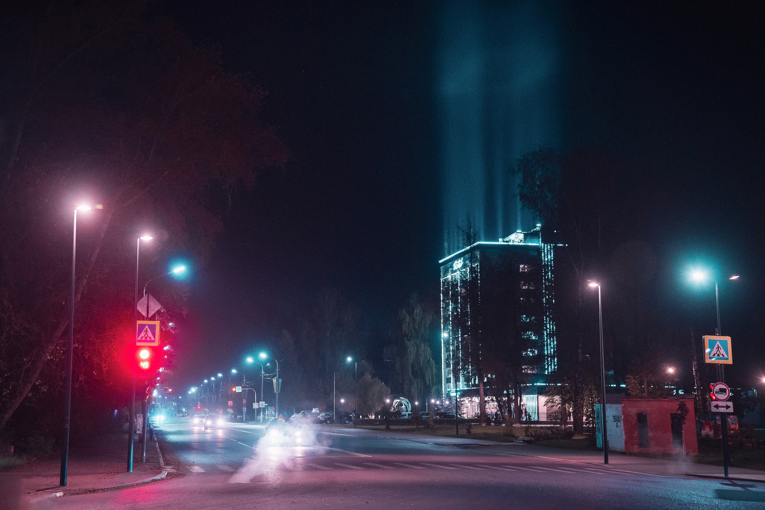 Ночной город. Фотограф в Глазове Роман Маньков